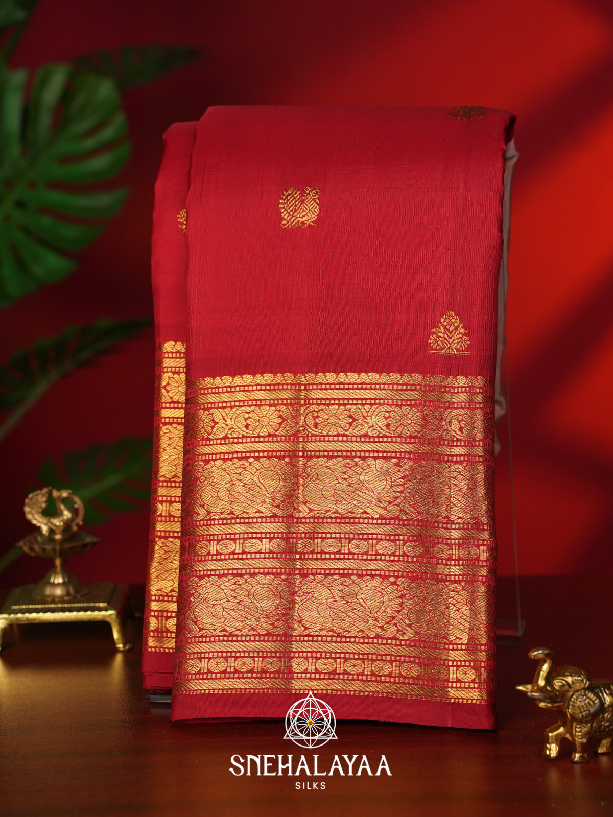 Red Kanjivaram Silk Saree