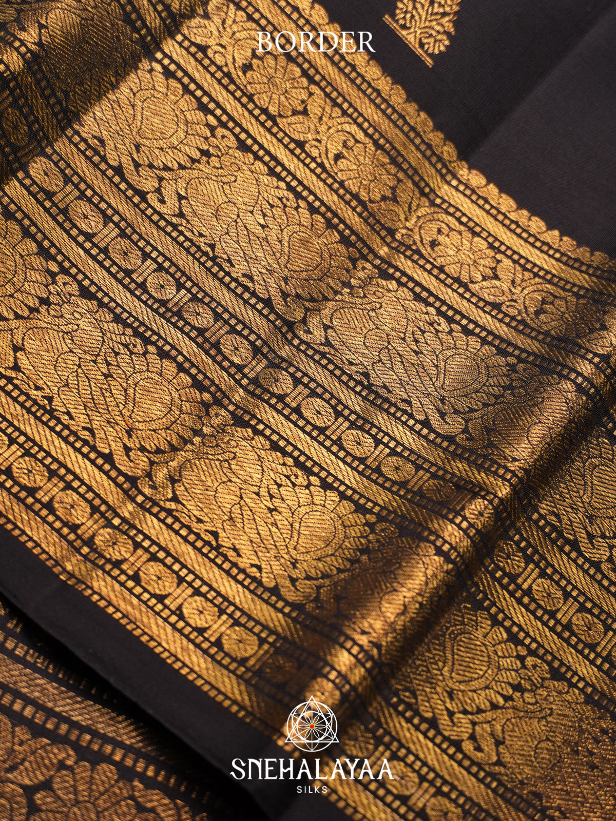 Black Kanjivaram Silk Saree