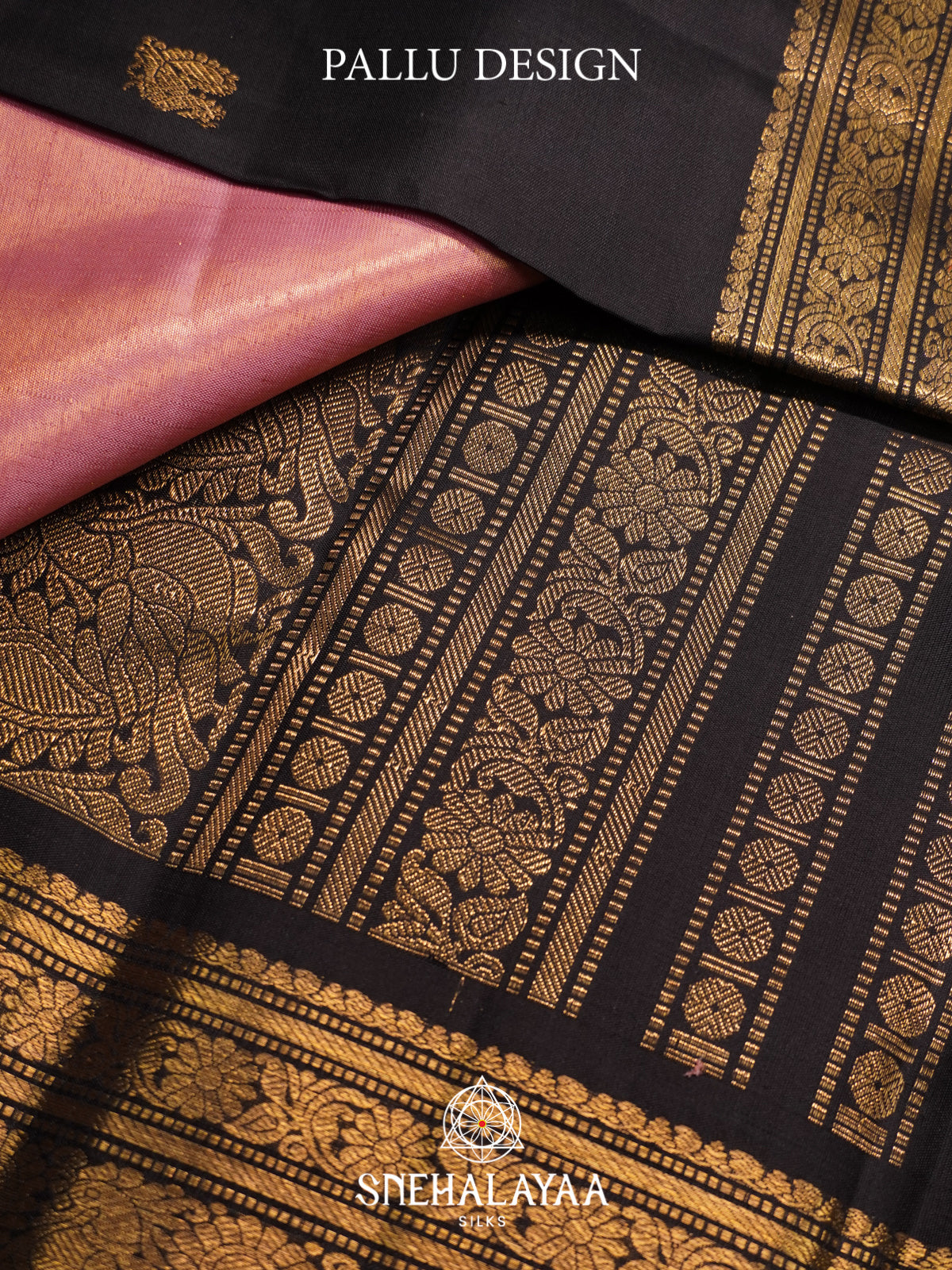Black Kanjivaram Silk Saree