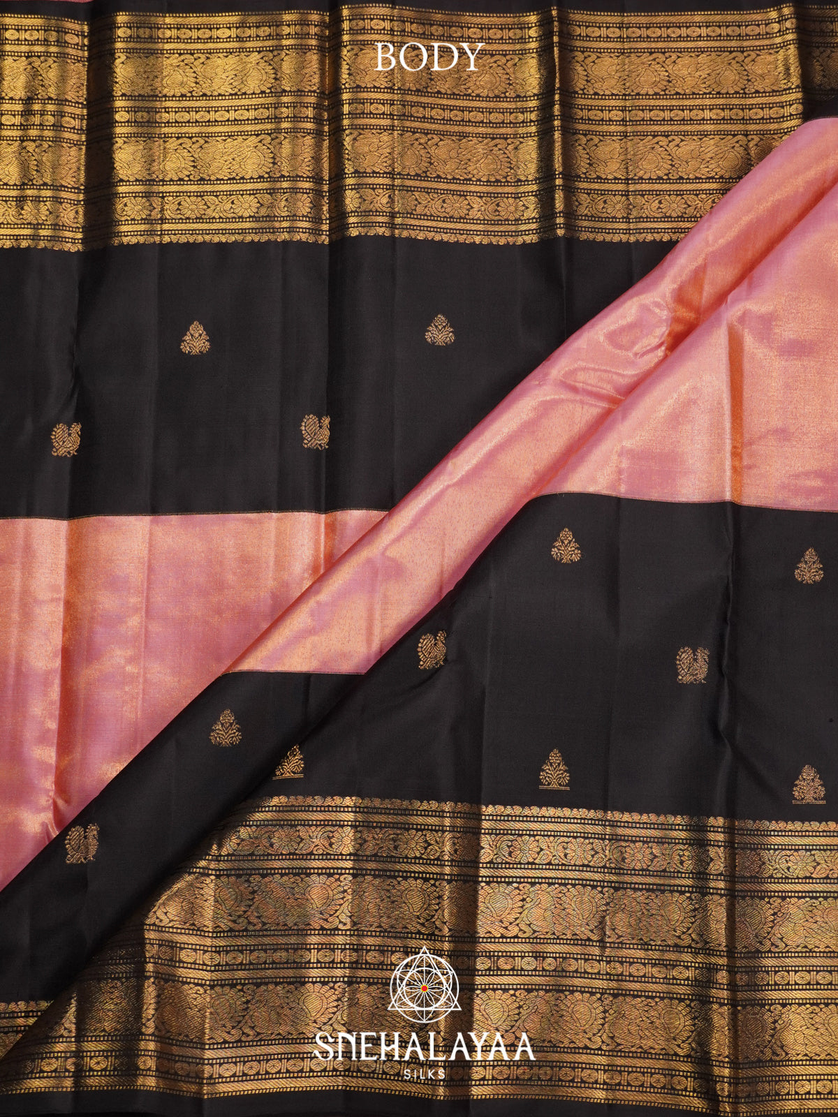 Black Kanjivaram Silk Saree