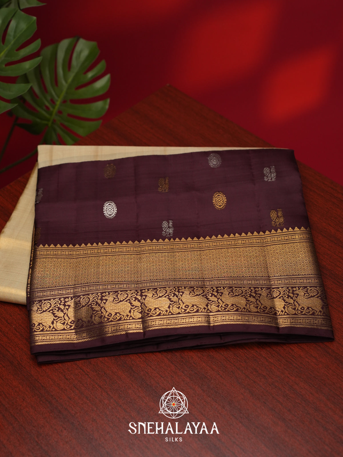 Pale Yellow Kanjivaram Silk Saree