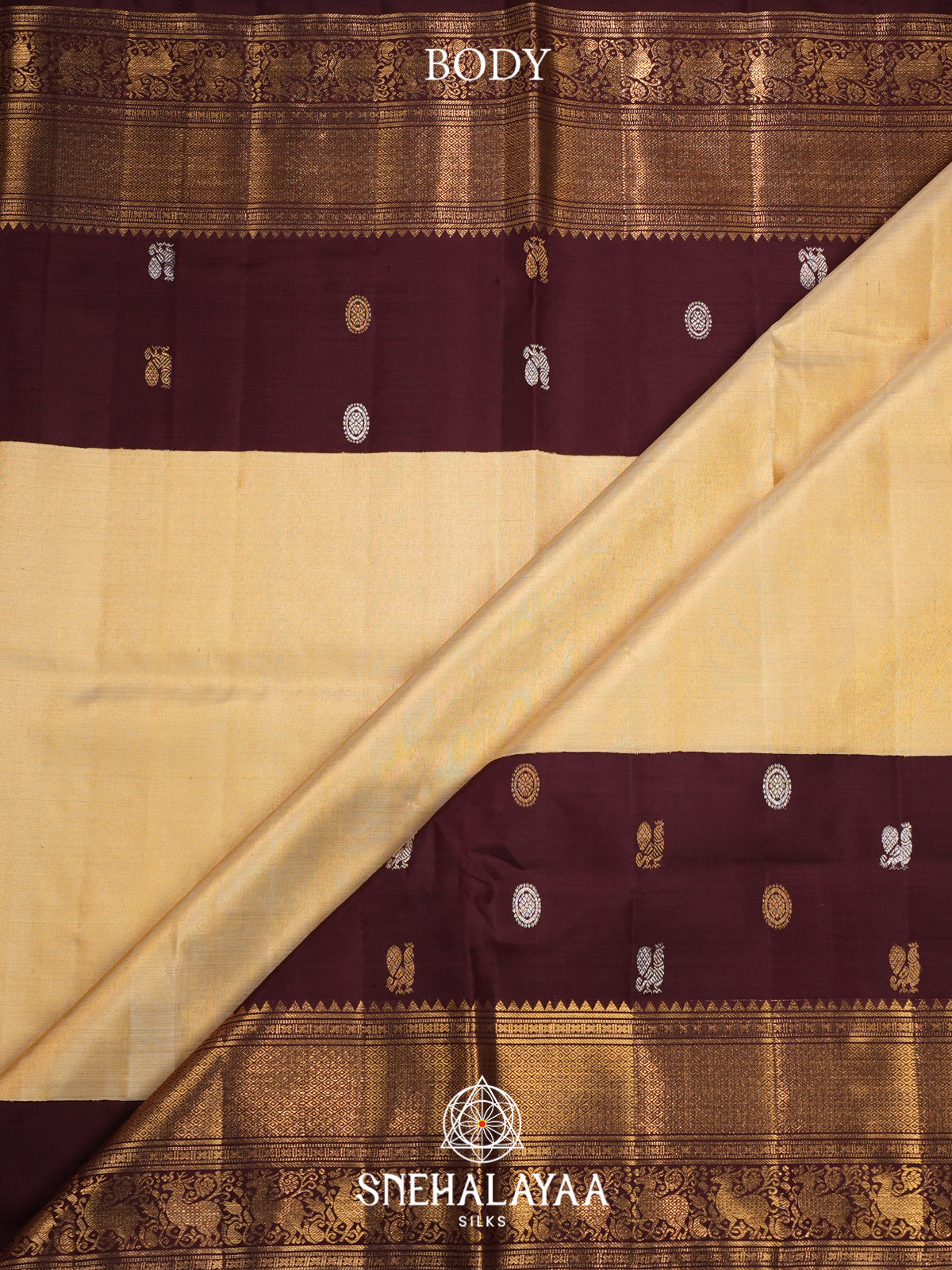 Pale Yellow Kanjivaram Silk Saree