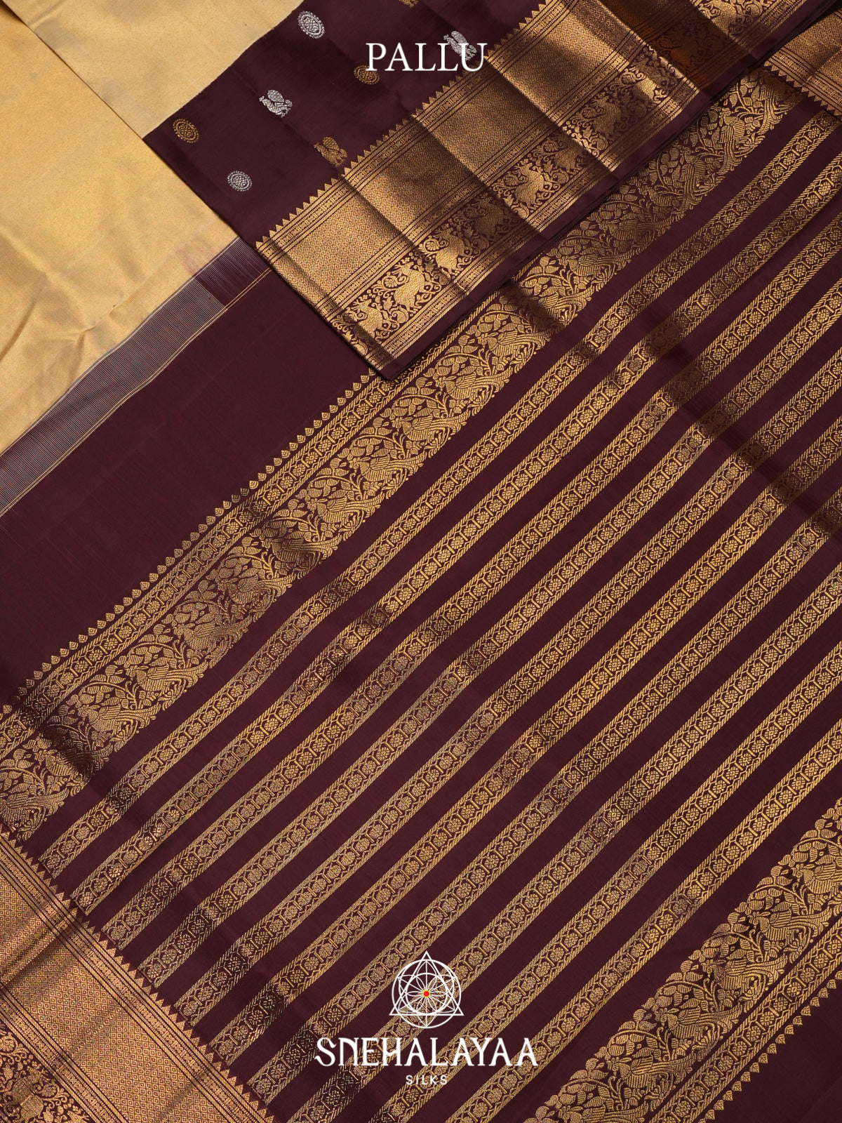 Pale Yellow Kanjivaram Silk Saree