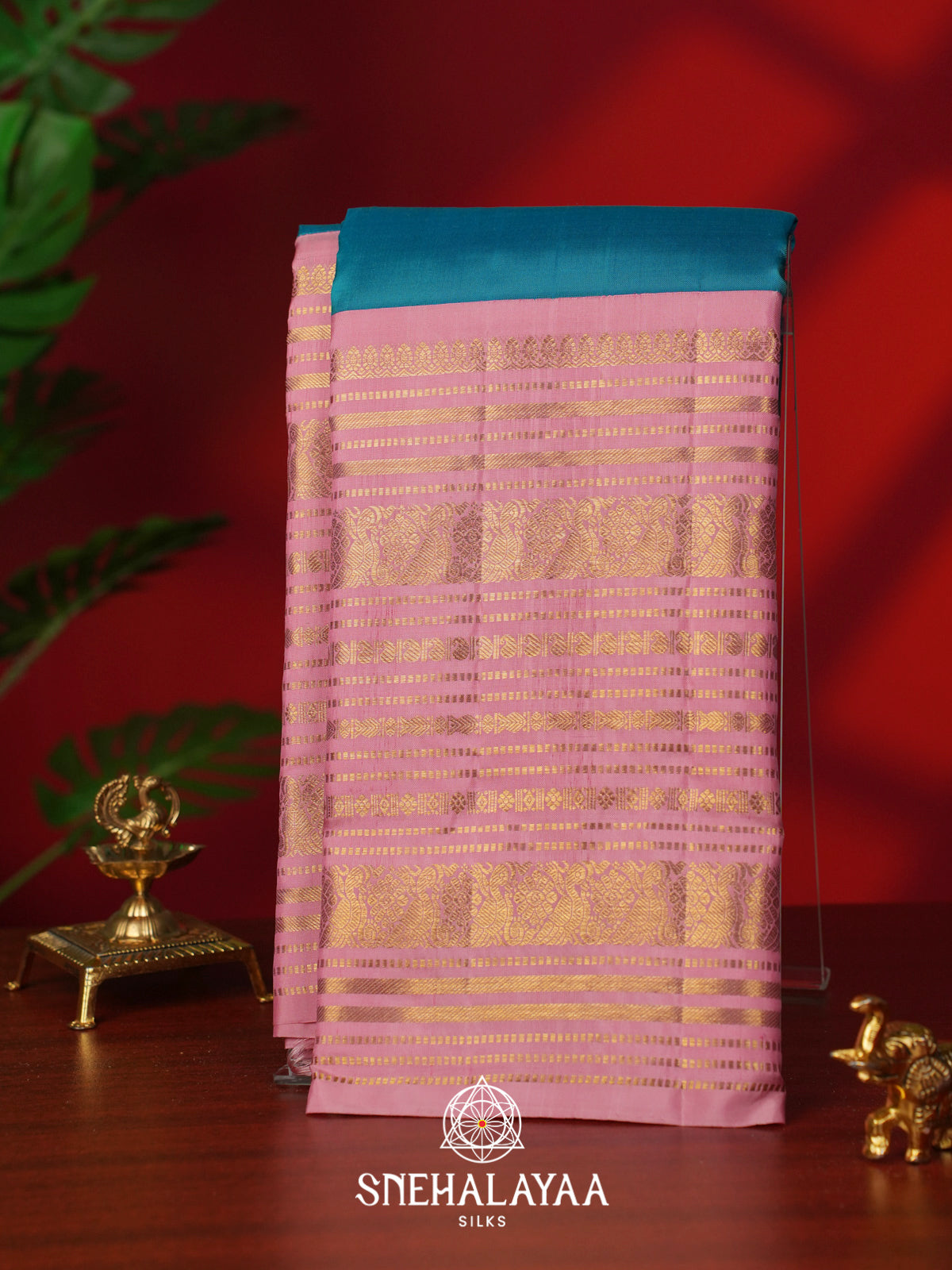 Pink Kanjivaram Silk Saree
