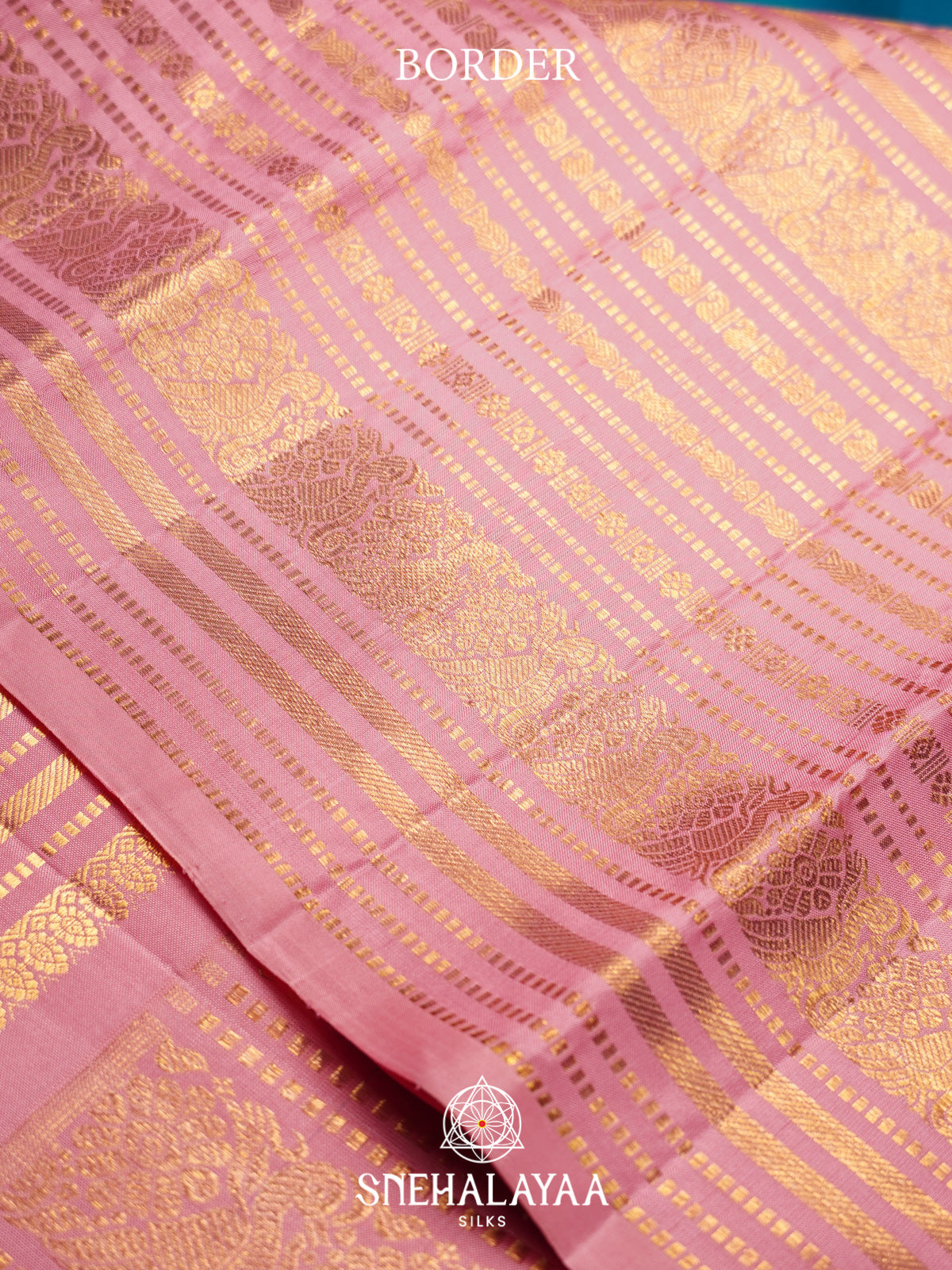 Pink Kanjivaram Silk Saree