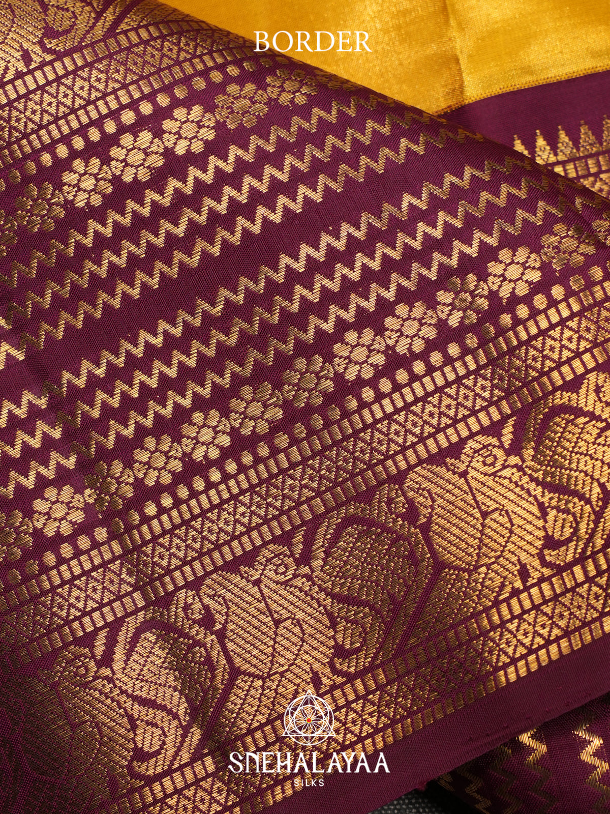 Mango Yellow Kanjivaram Silk Saree