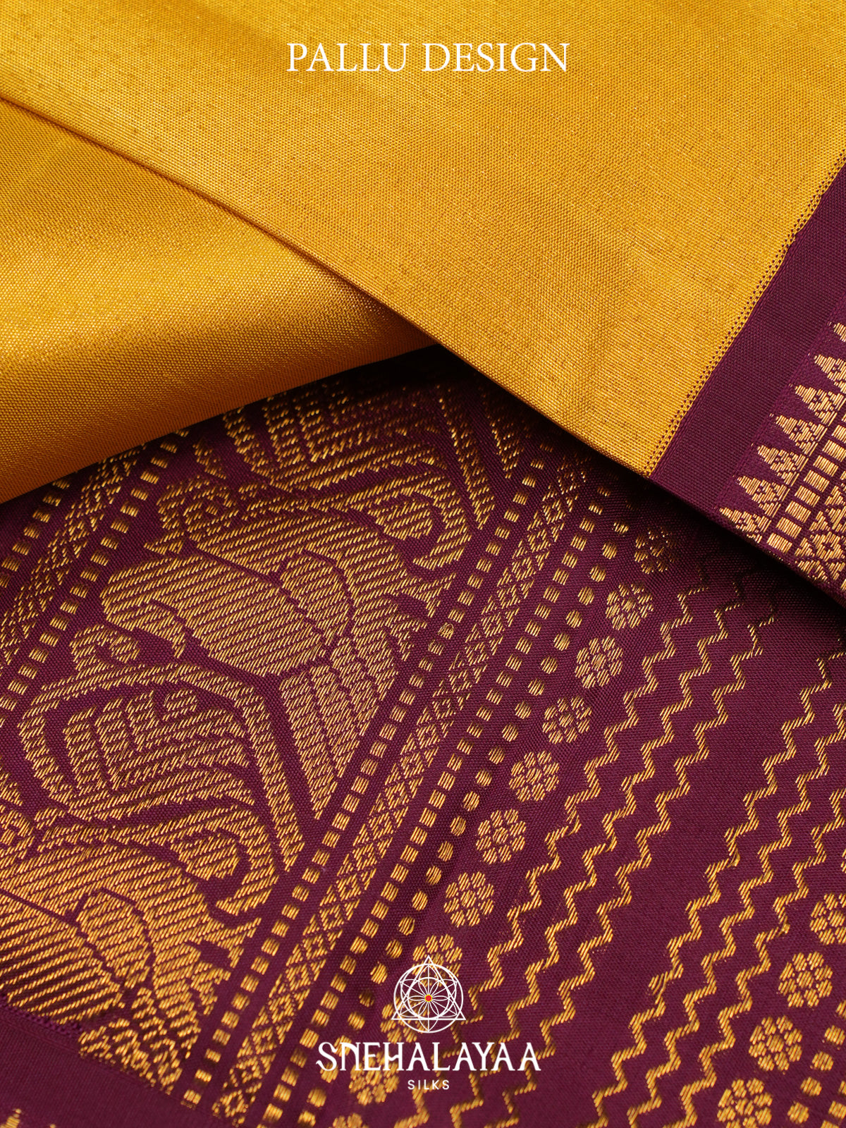 Mango Yellow Kanjivaram Silk Saree
