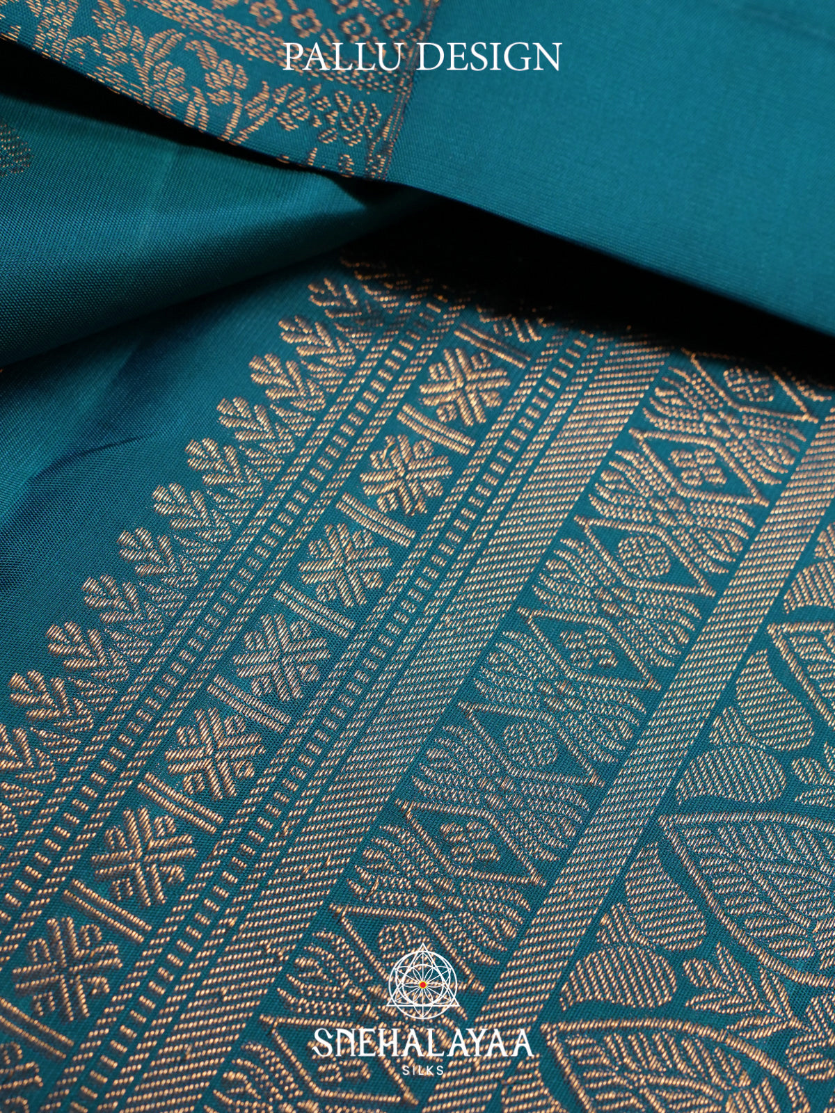 Peacock Blue Kanjivaram Silk Saree