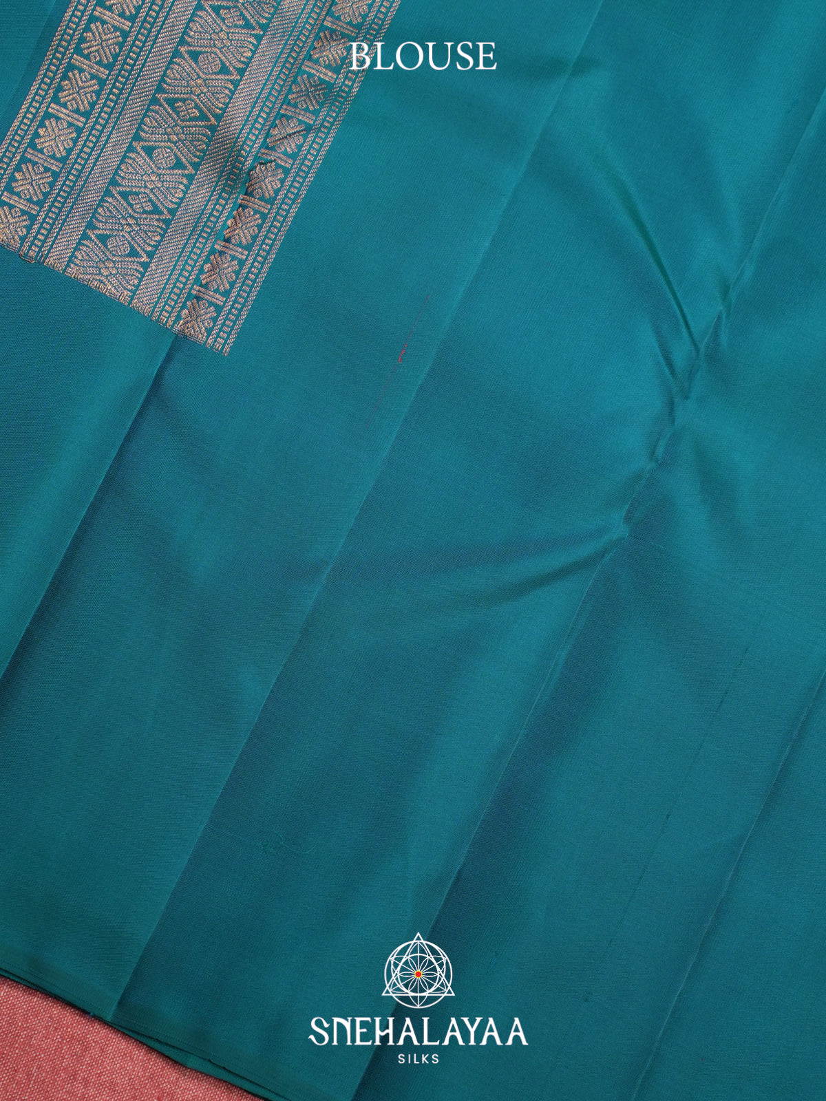 Peacock Blue Kanjivaram Silk Saree