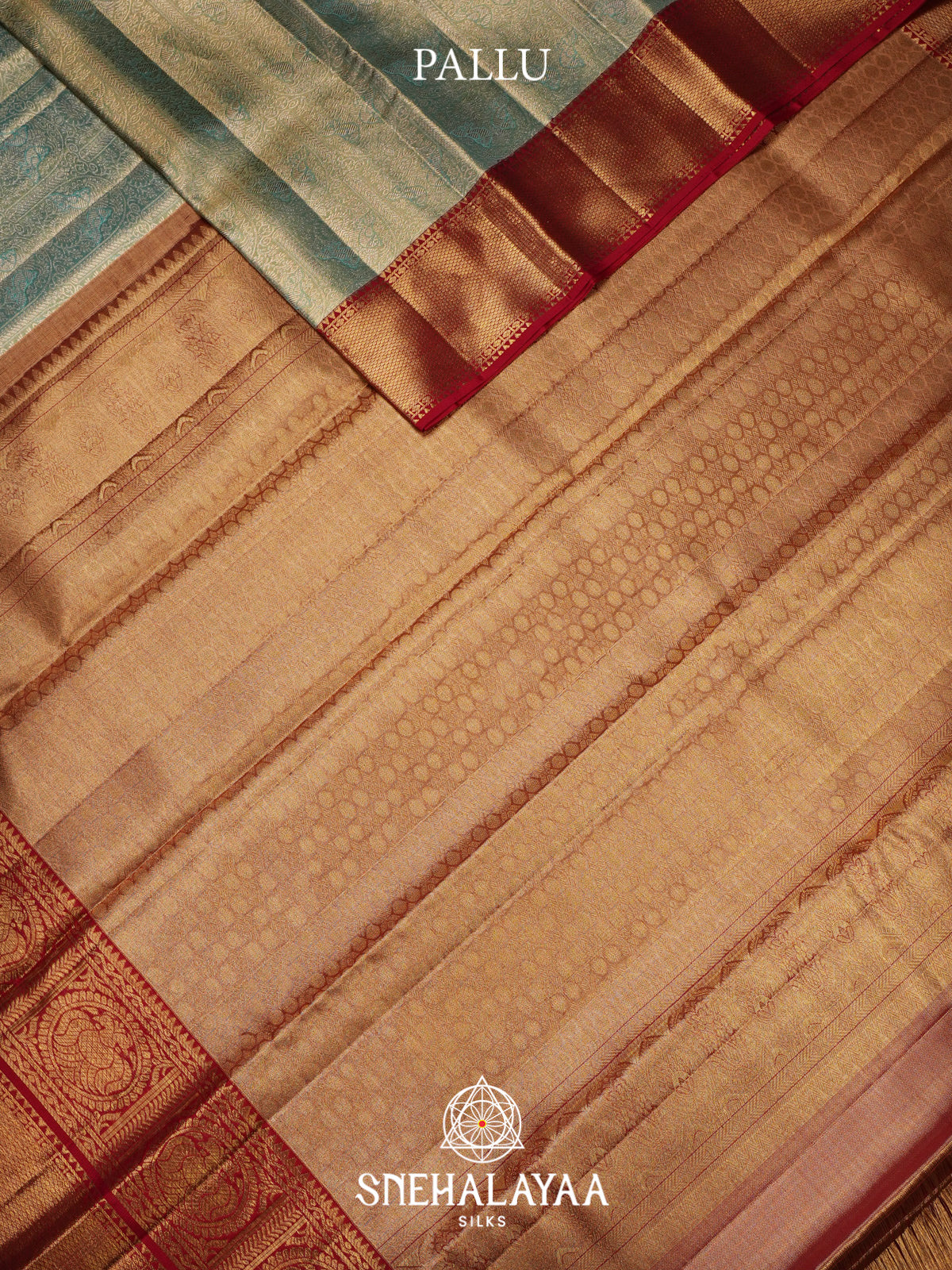 Pale Green Kanjivaram Silk Saree
