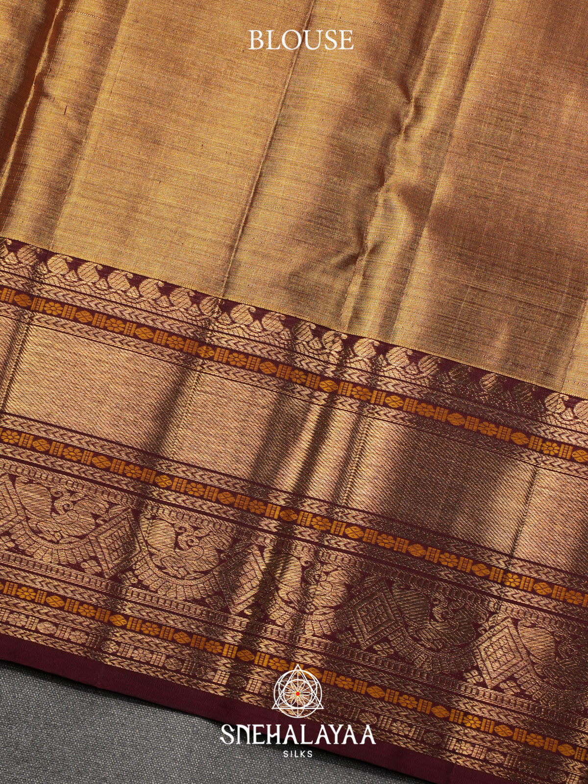 Peach Kanjivaram Silk Saree