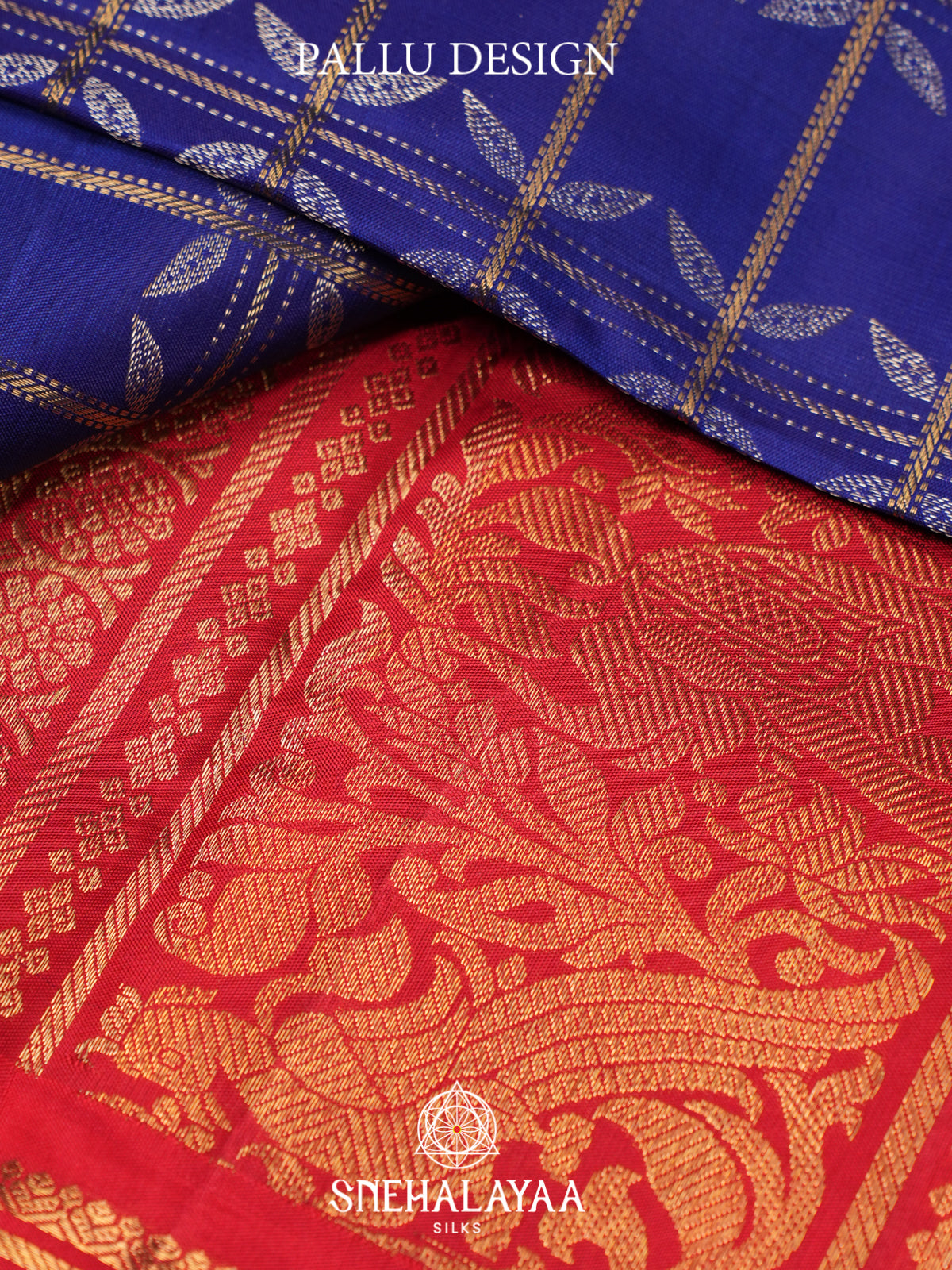 Ink Blue Kanjivaram Silk Saree