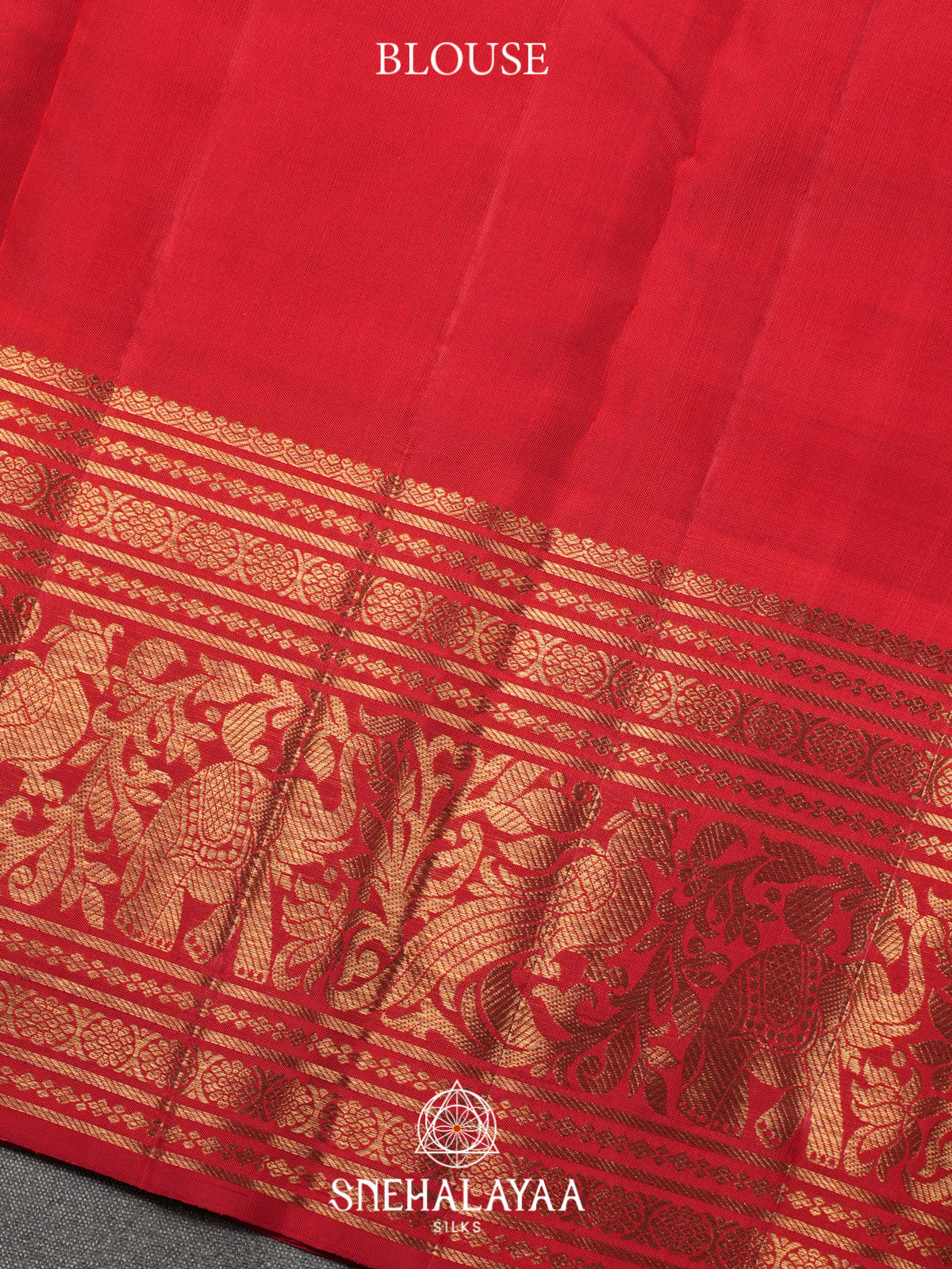 Ink Blue Kanjivaram Silk Saree