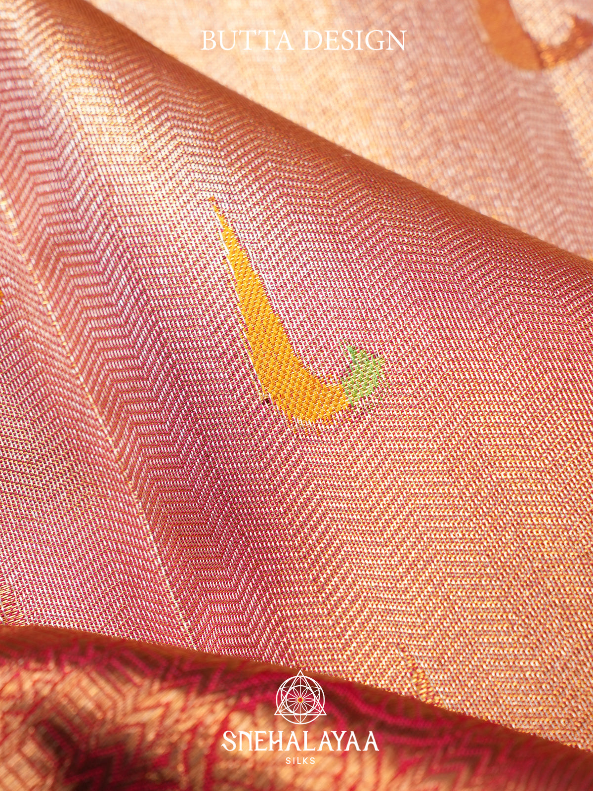 Peach Kanjivaram Silk Saree