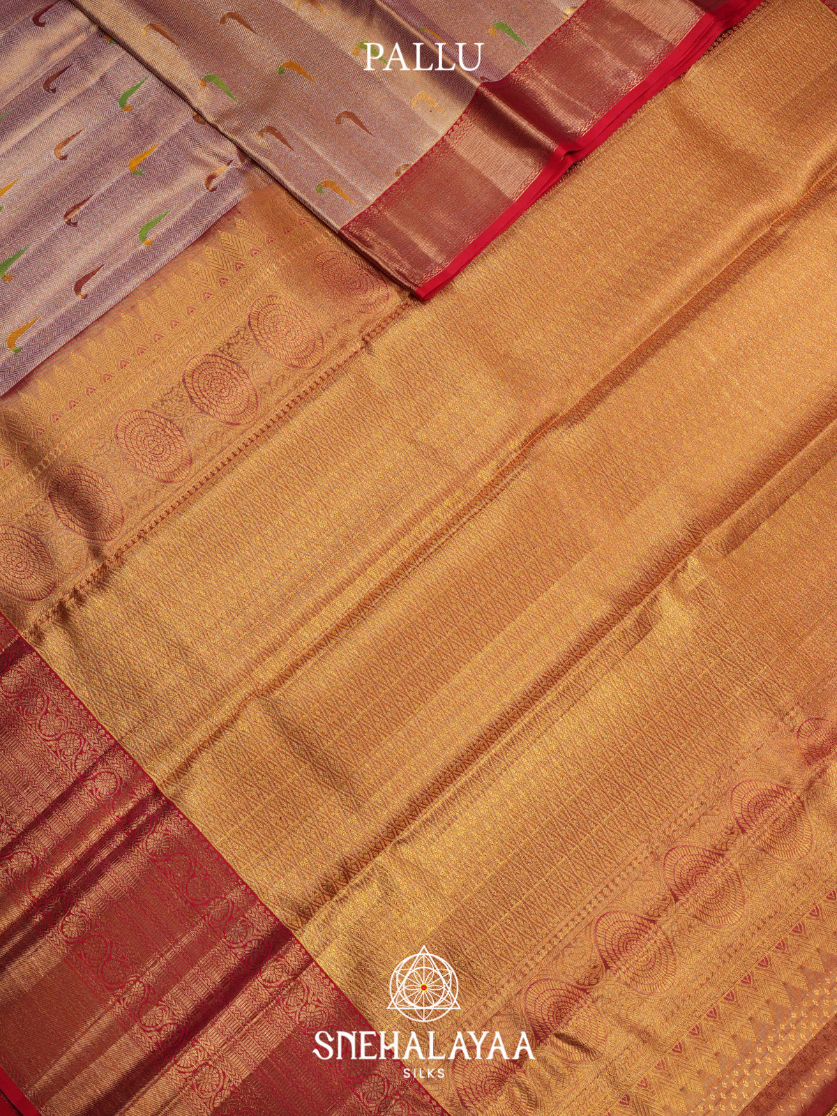 Peach Kanjivaram Silk Saree