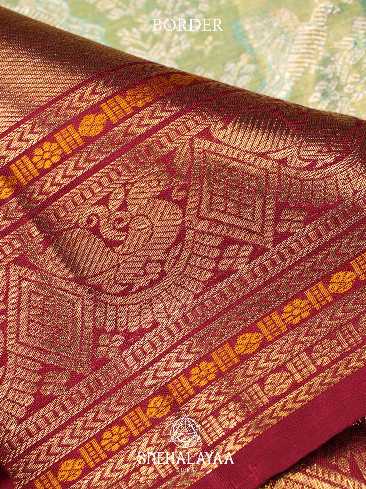 Pista Green Kanjivaram Silk Saree