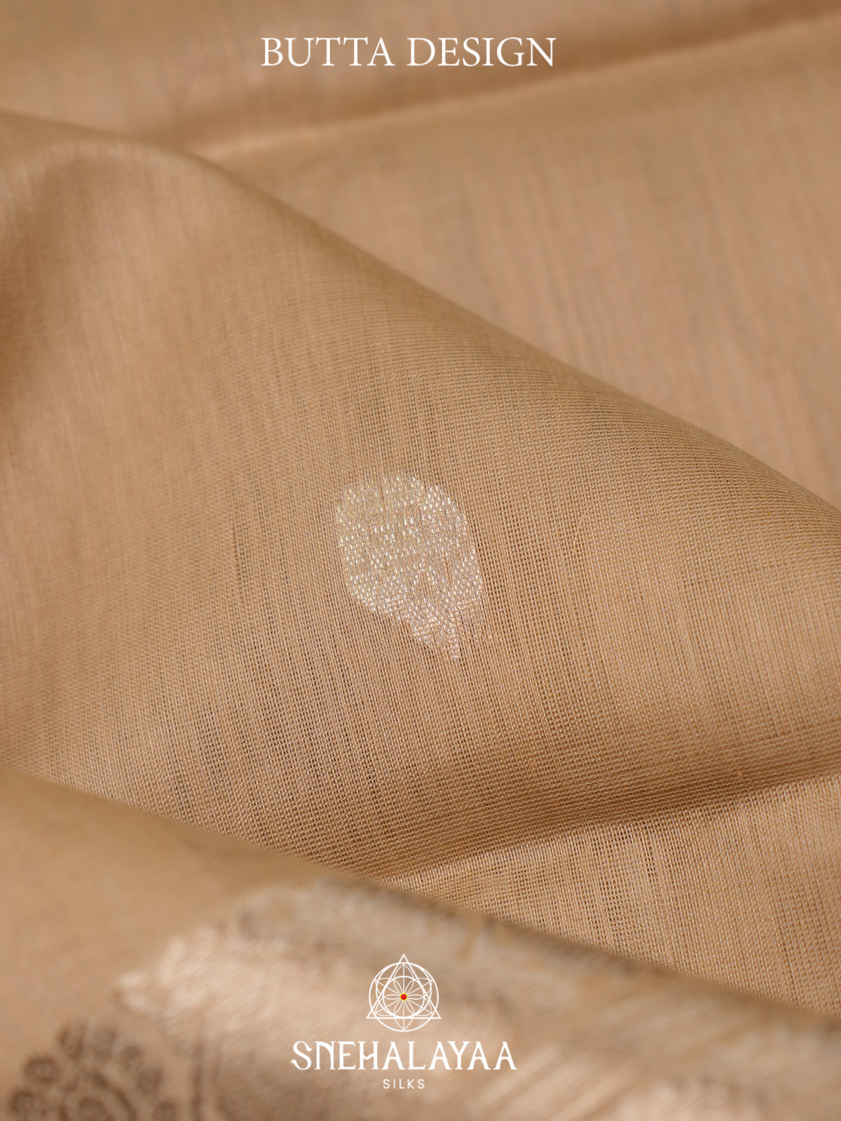Beige Kora Silk Cotton Saree