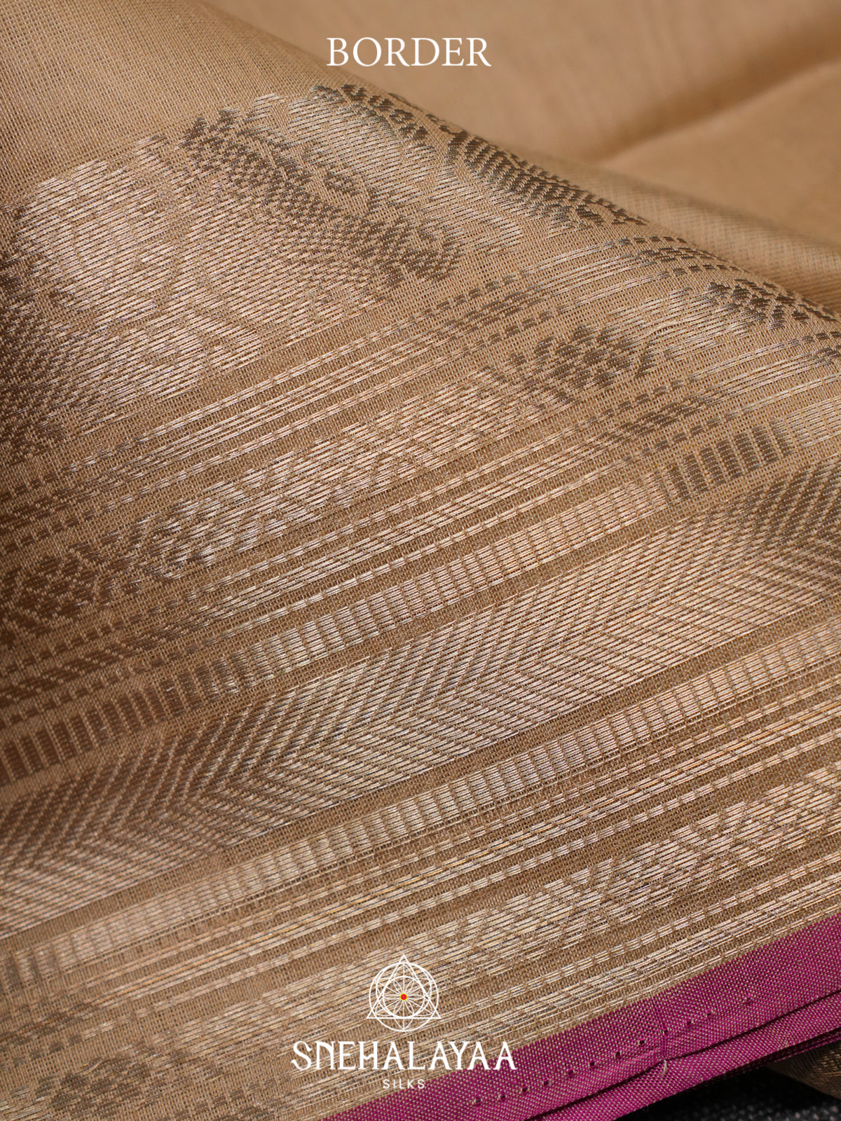 Beige Kora Silk Cotton Saree
