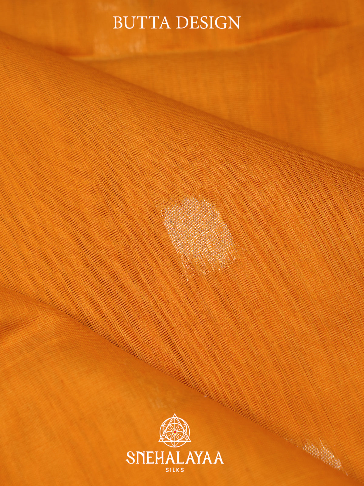 Mustard Kora Silk Cotton Saree