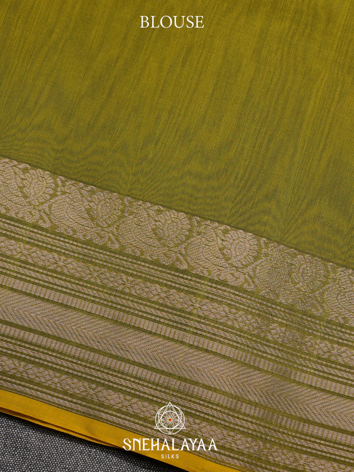 Mehendi Green Kora Silk Cotton Saree