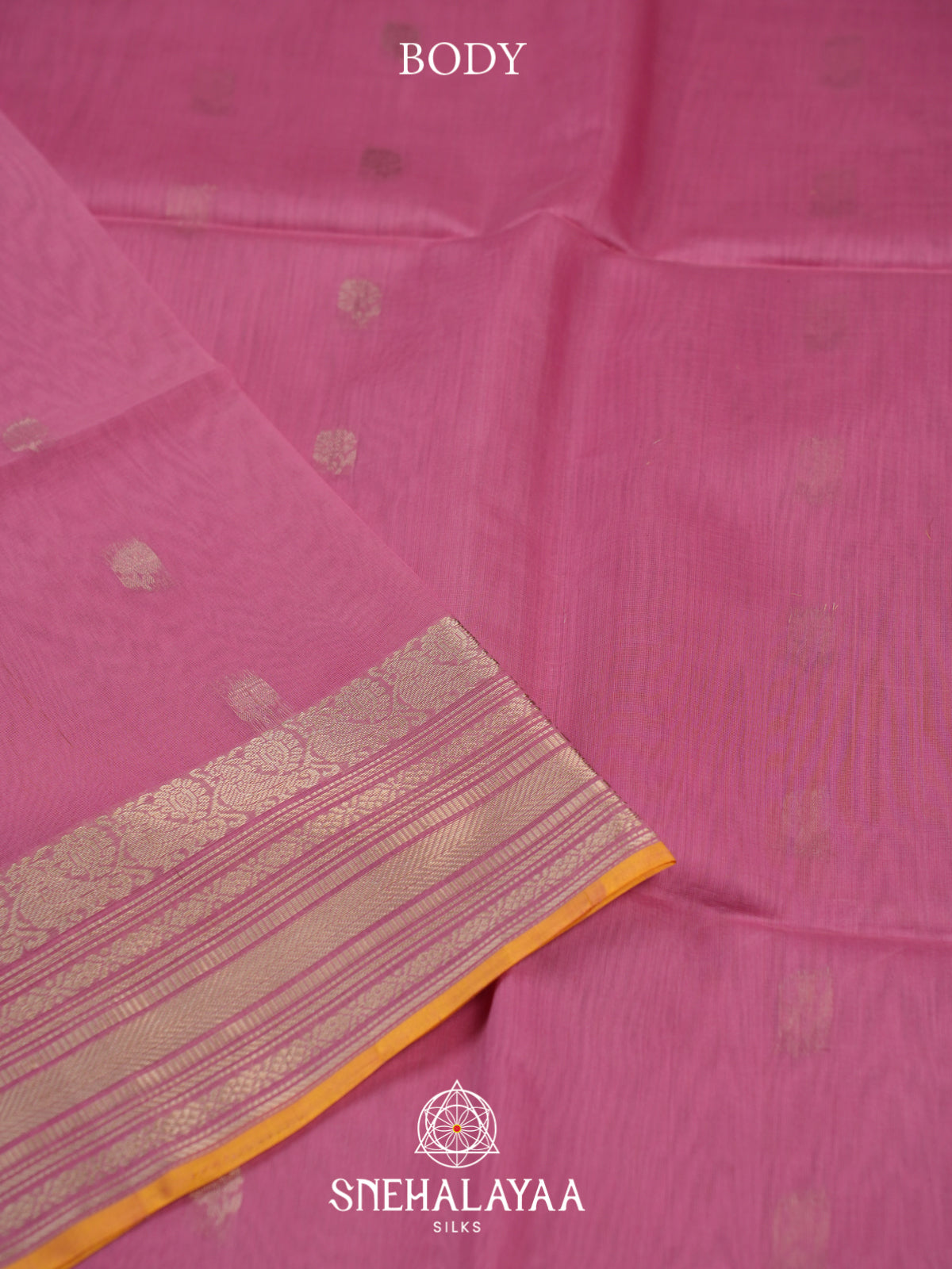 Pink Kora Silk Cotton Saree