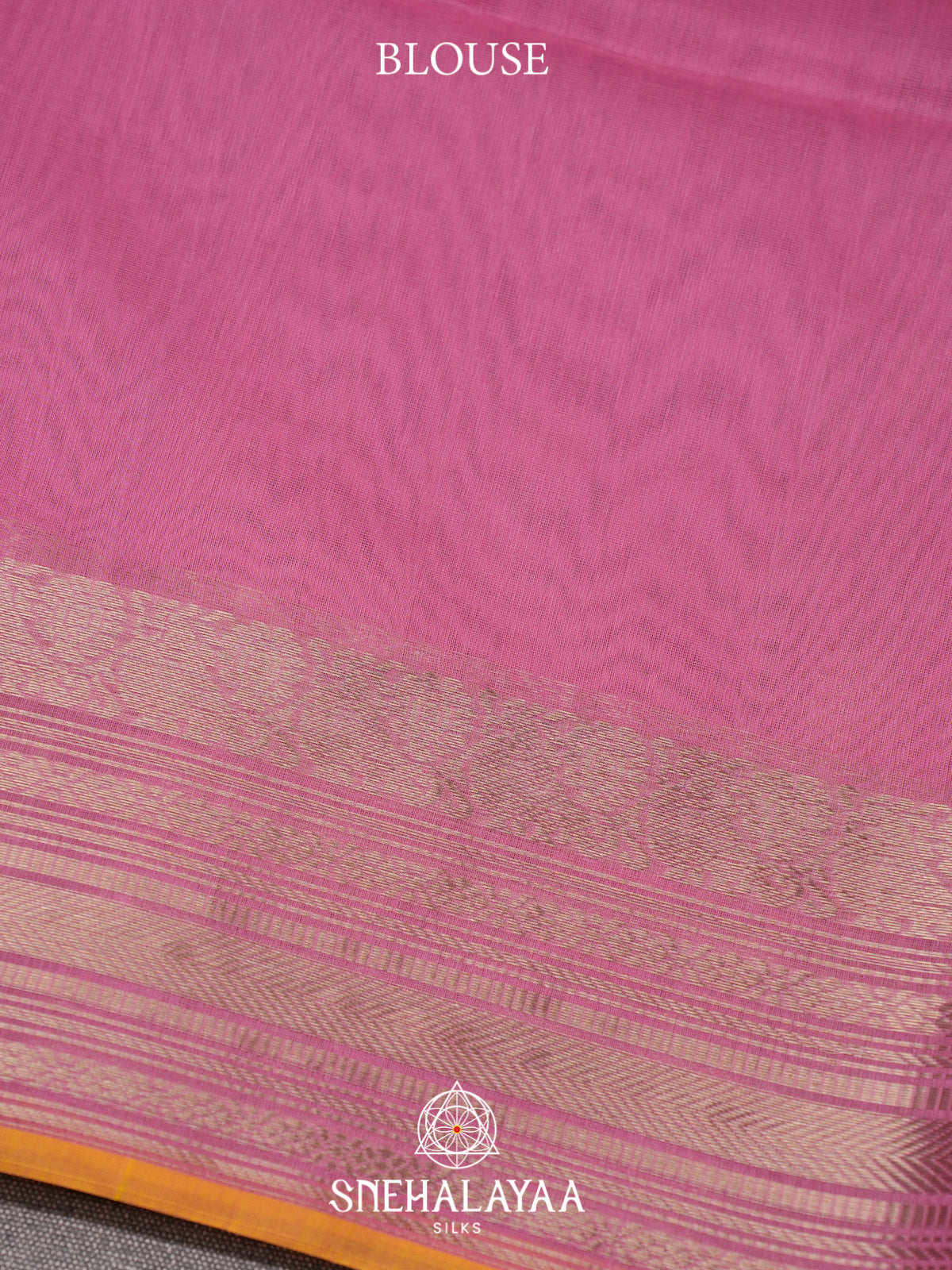 Pink Kora Silk Cotton Saree