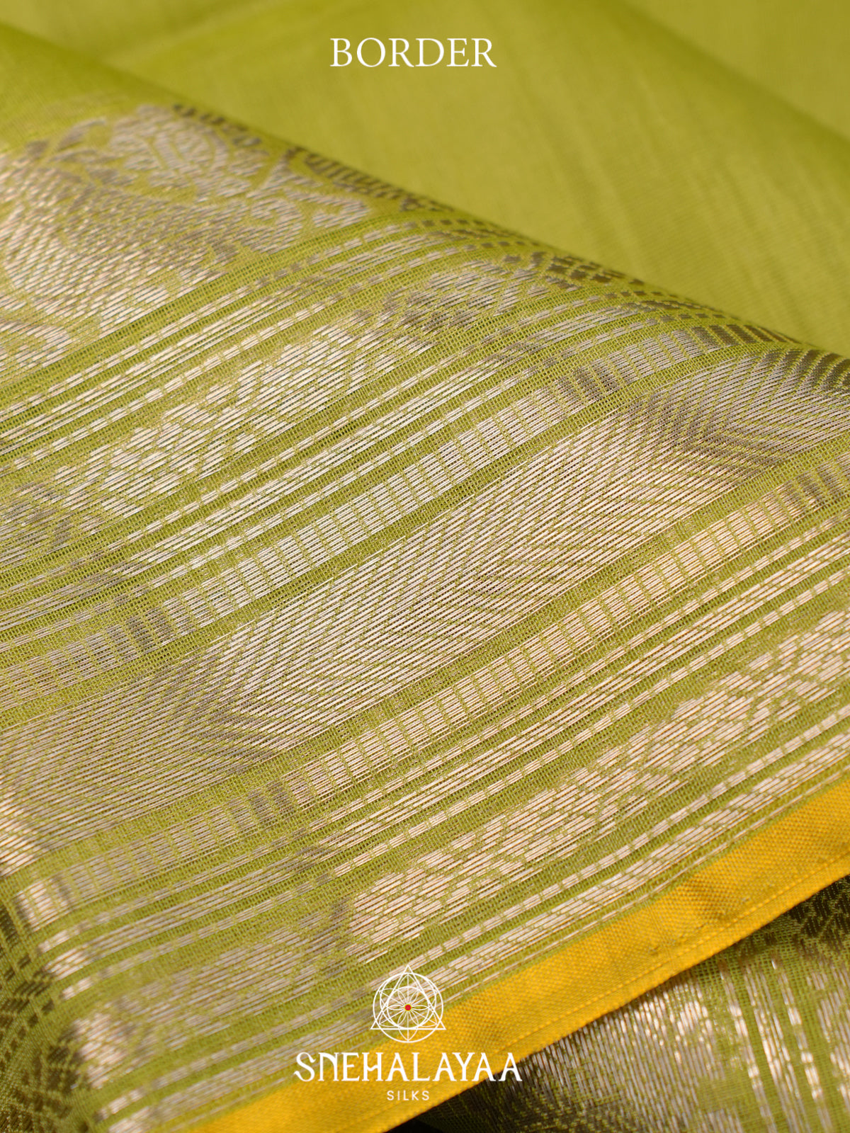Lime Green Kora Silk Cotton Saree