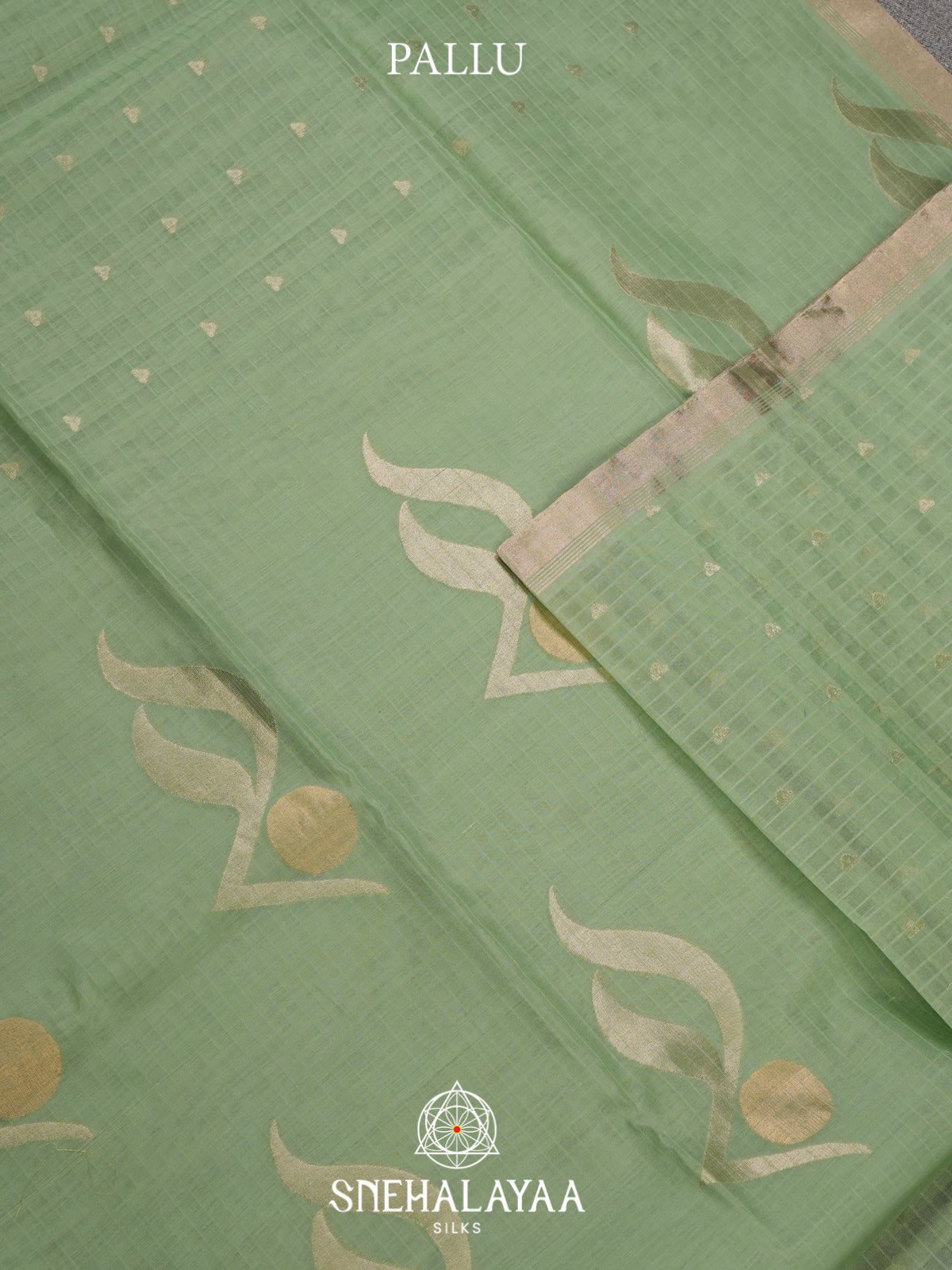Mint Kora Silk Cotton Saree