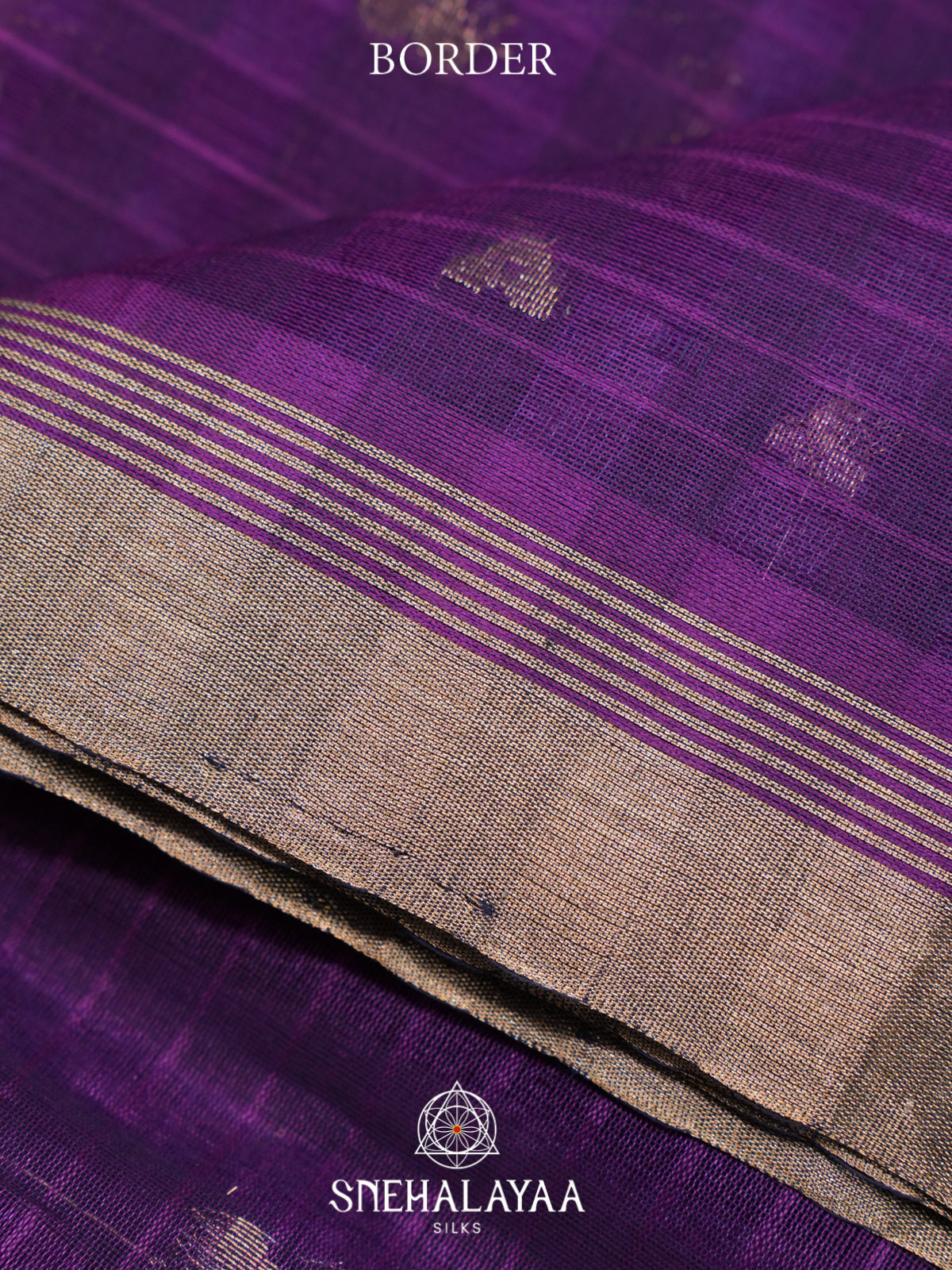 Purple Kora Silk Cotton Saree
