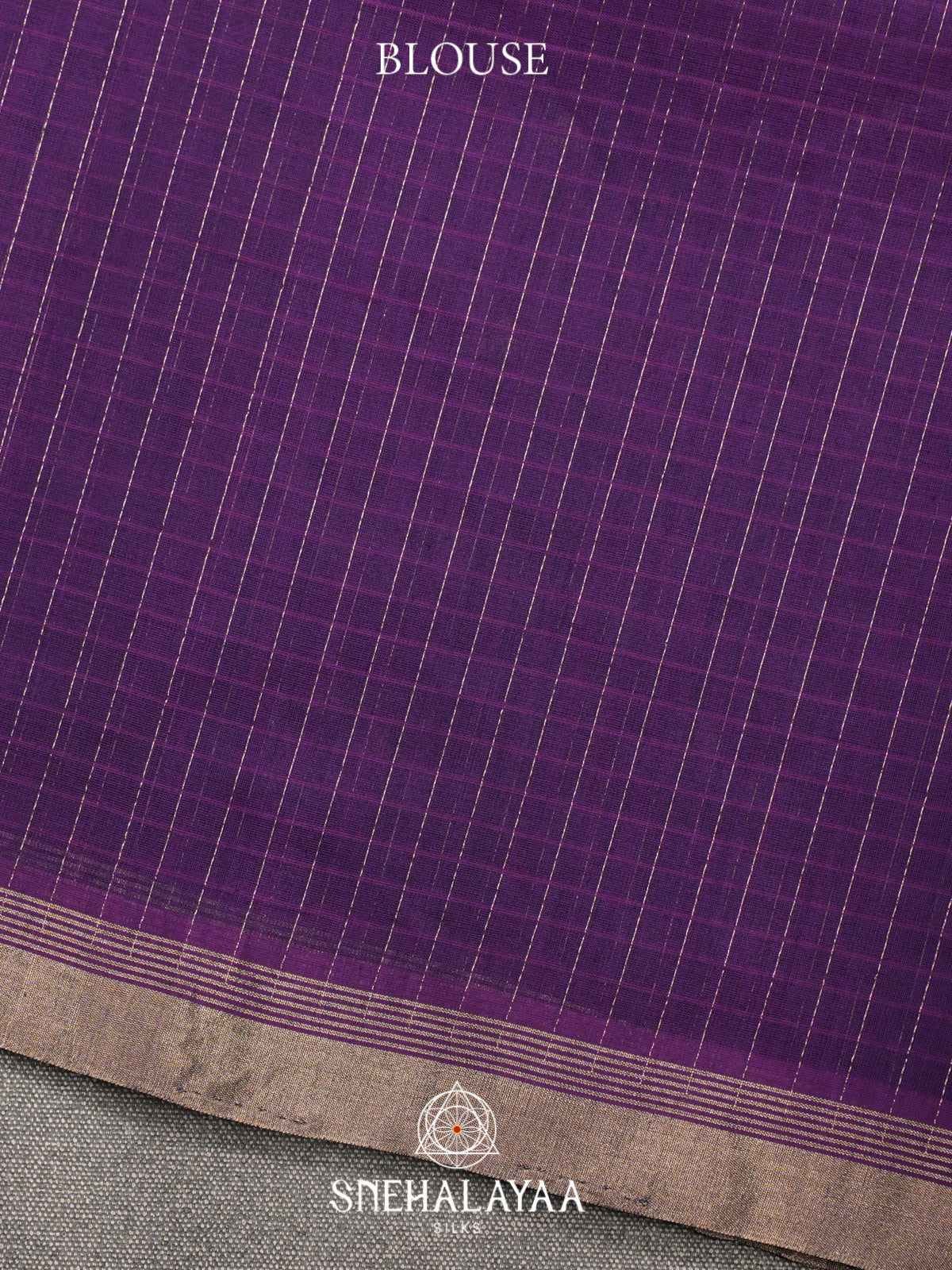 Purple Kora Silk Cotton Saree