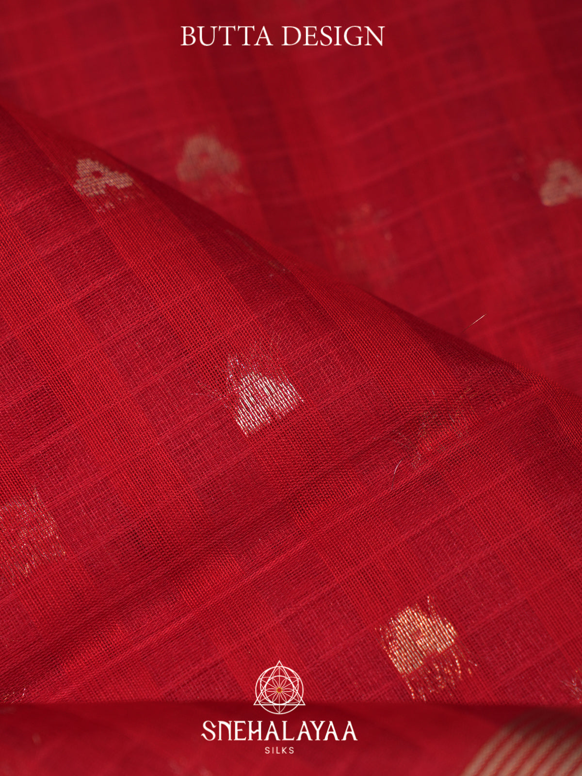 Red Kora Silk Cotton Saree