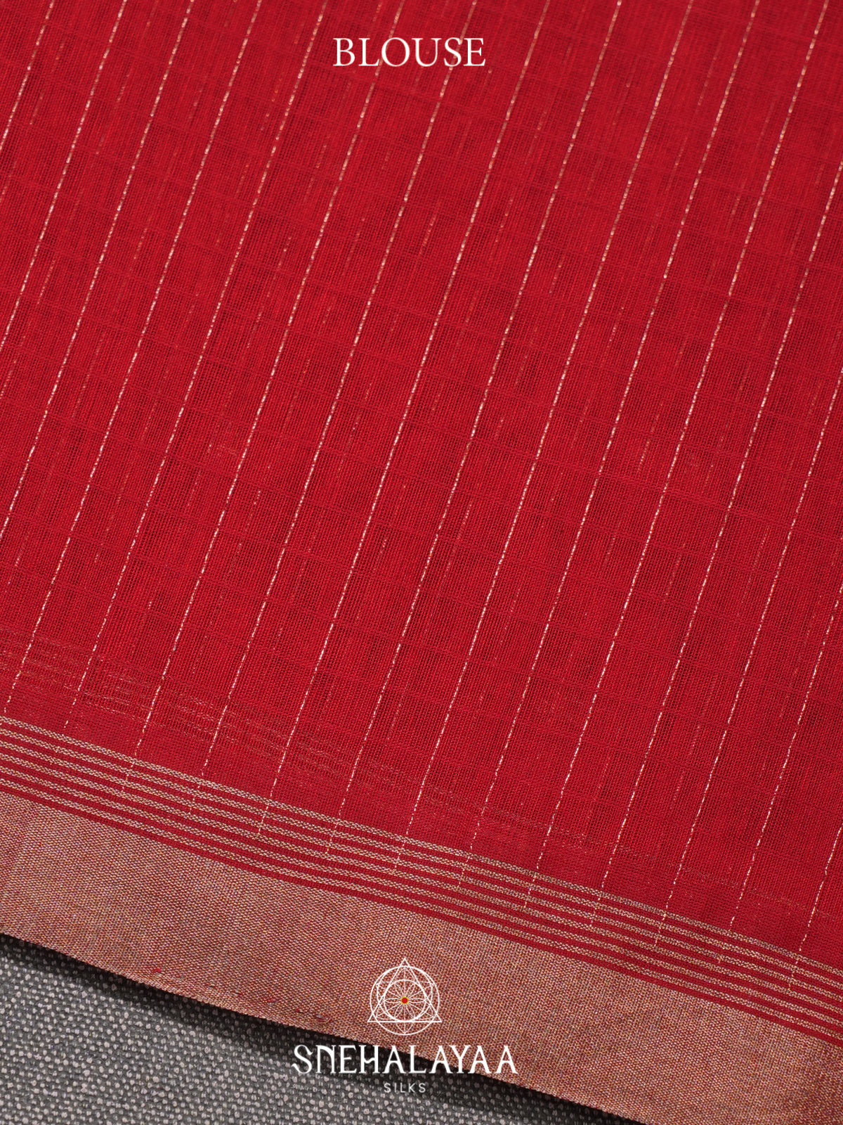 Red Kora Silk Cotton Saree