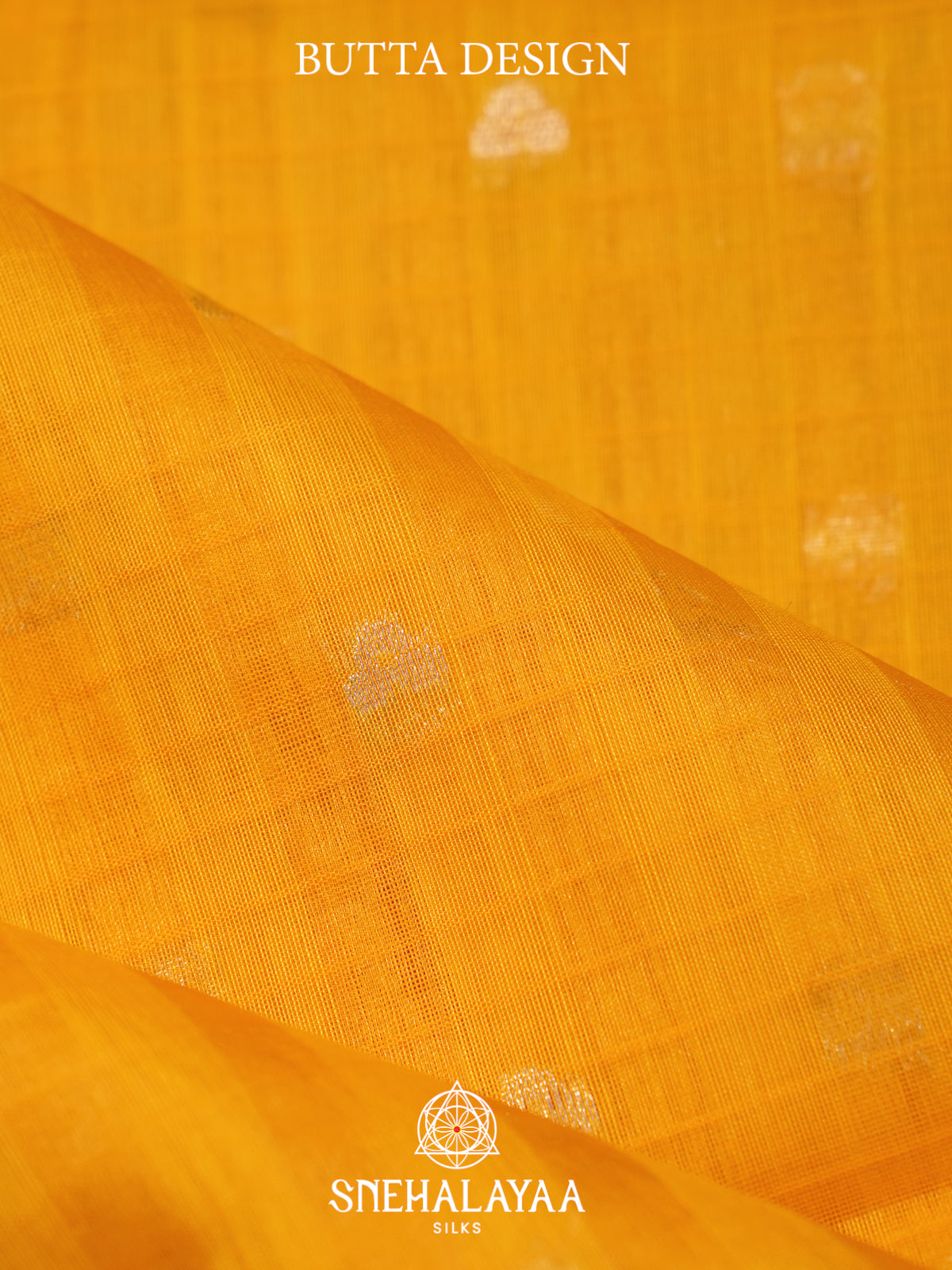Yellow Kora Silk Cotton Saree
