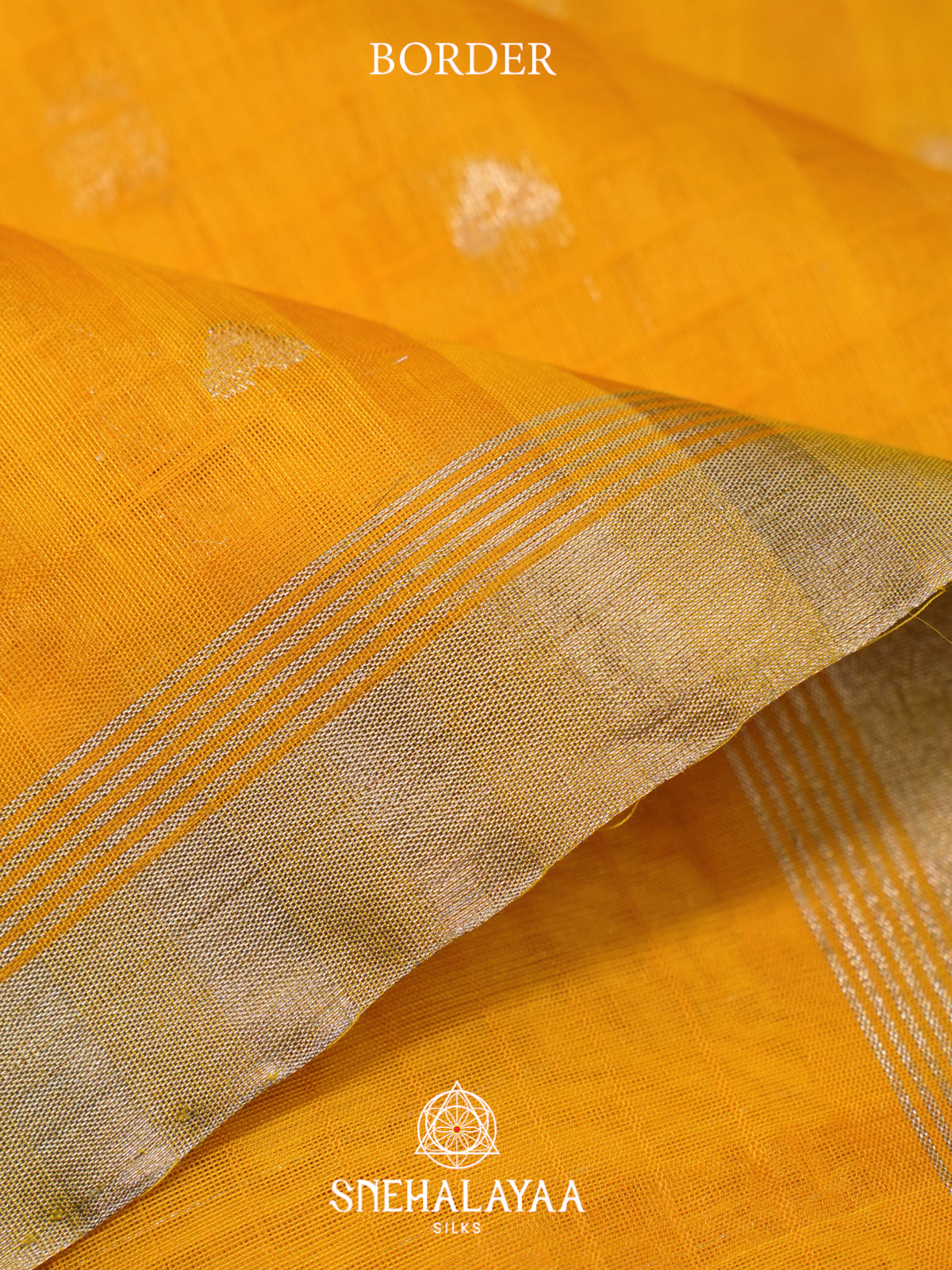Yellow Kora Silk Cotton Saree