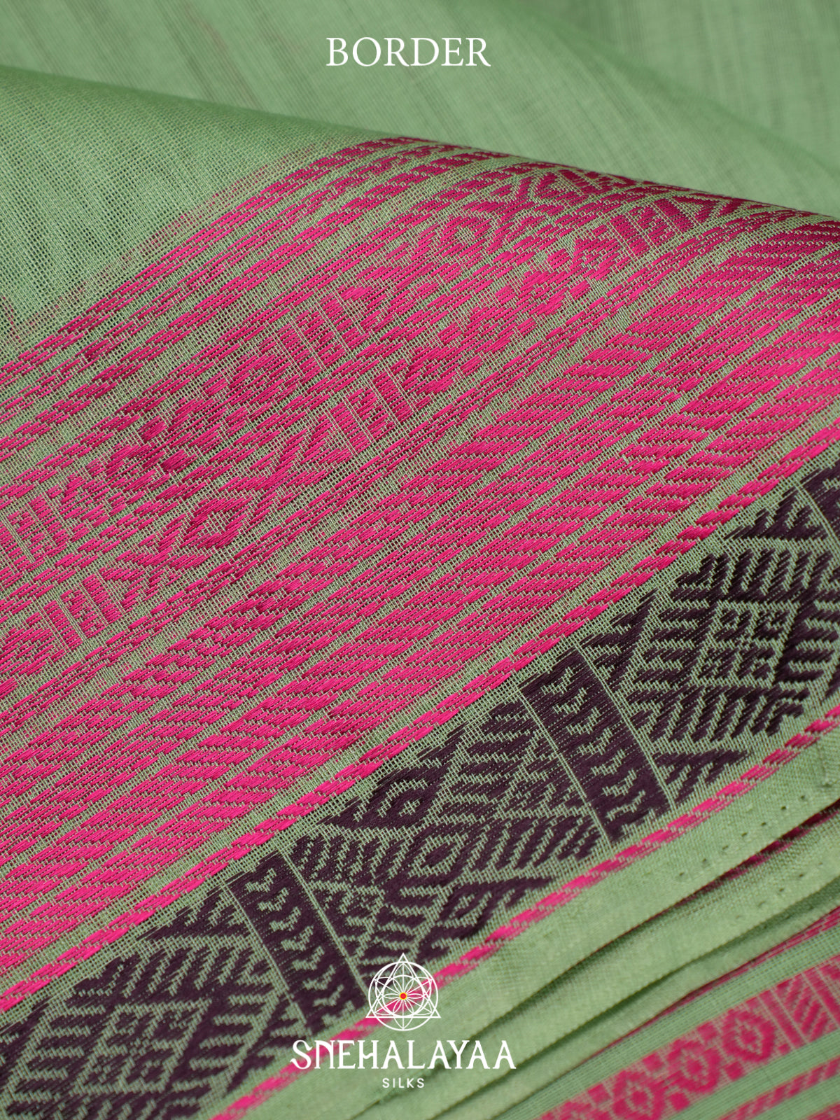 Mint Green Kora Silk Cotton Saree