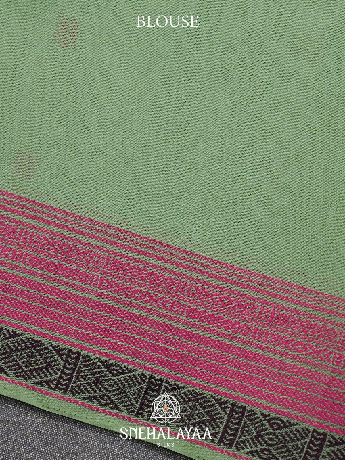 Mint Green Kora Silk Cotton Saree