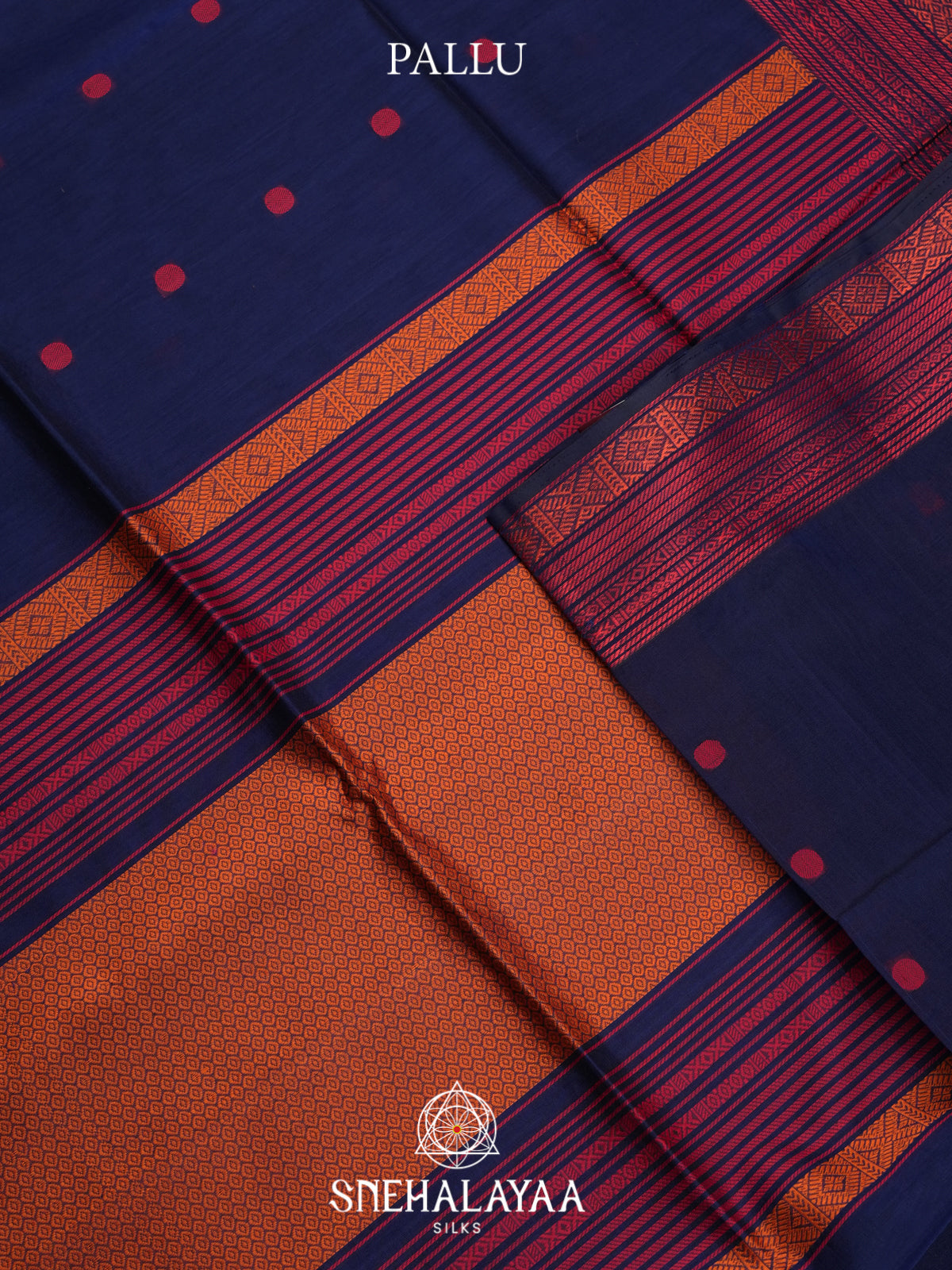 Blue Kora Silk Cotton Saree