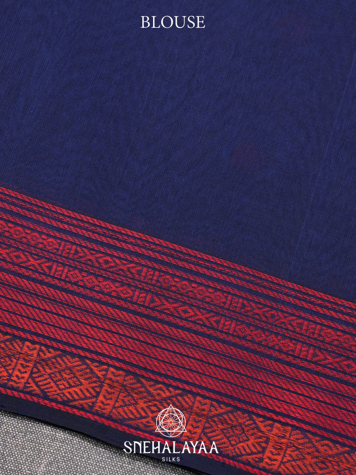 Blue Kora Silk Cotton Saree