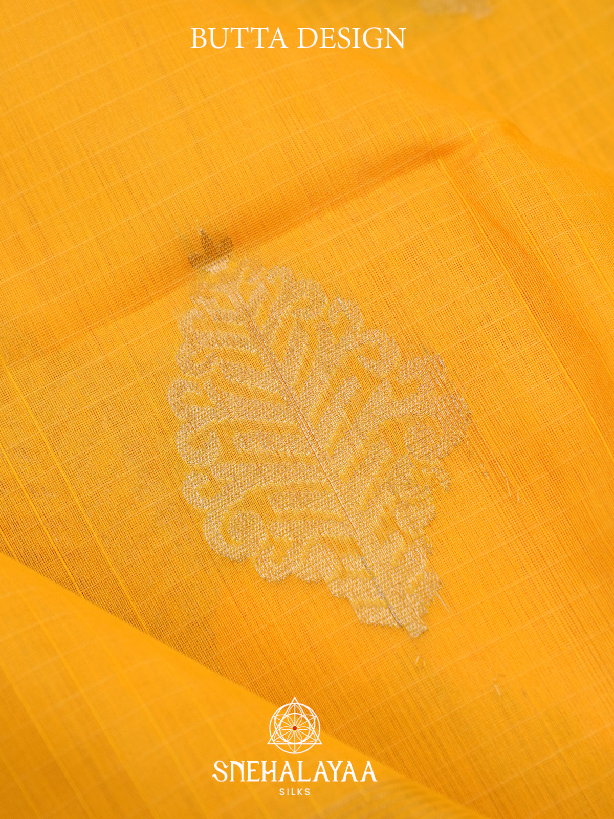 Yellow Kora Silk Cotton Saree