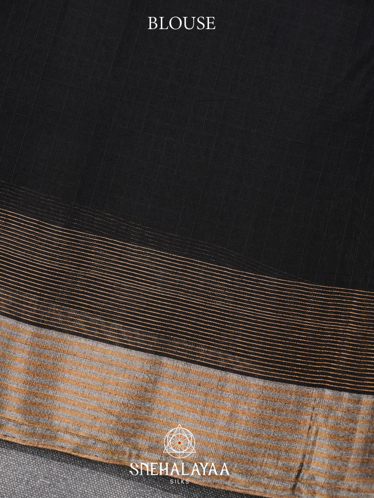 Black Kora Silk Cotton Saree