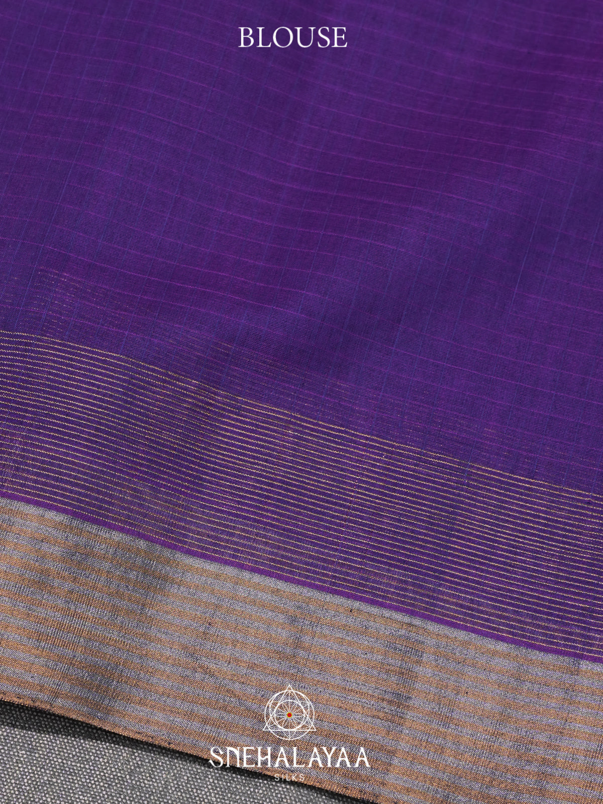 Violet Kora Silk Cotton Saree