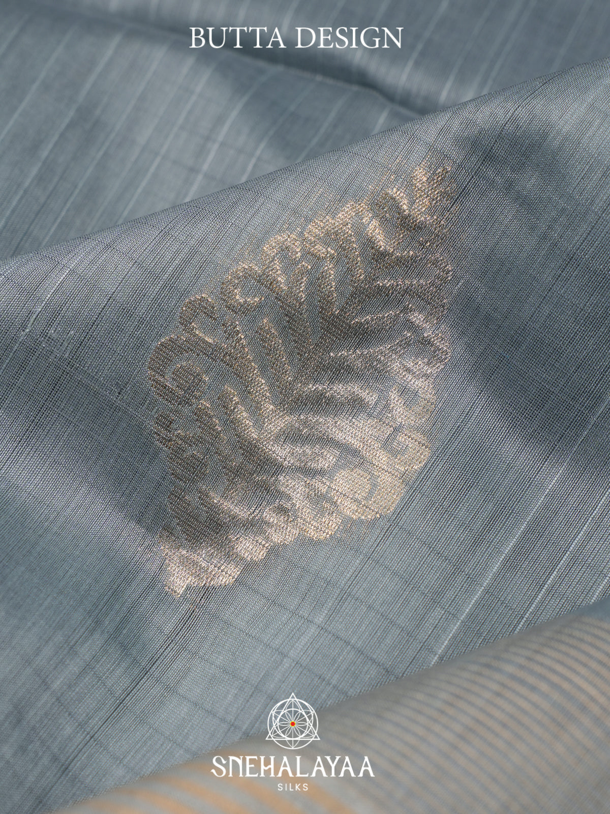 Grey Kora Silk Cotton Saree