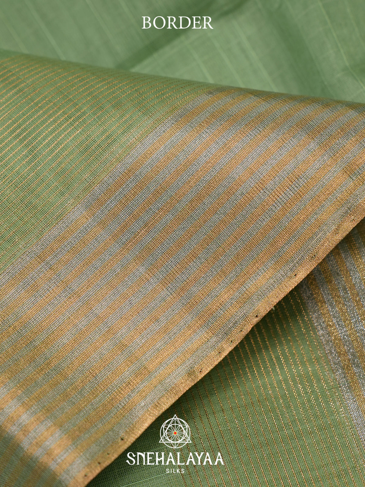 Sage Green Kora Silk Cotton Saree