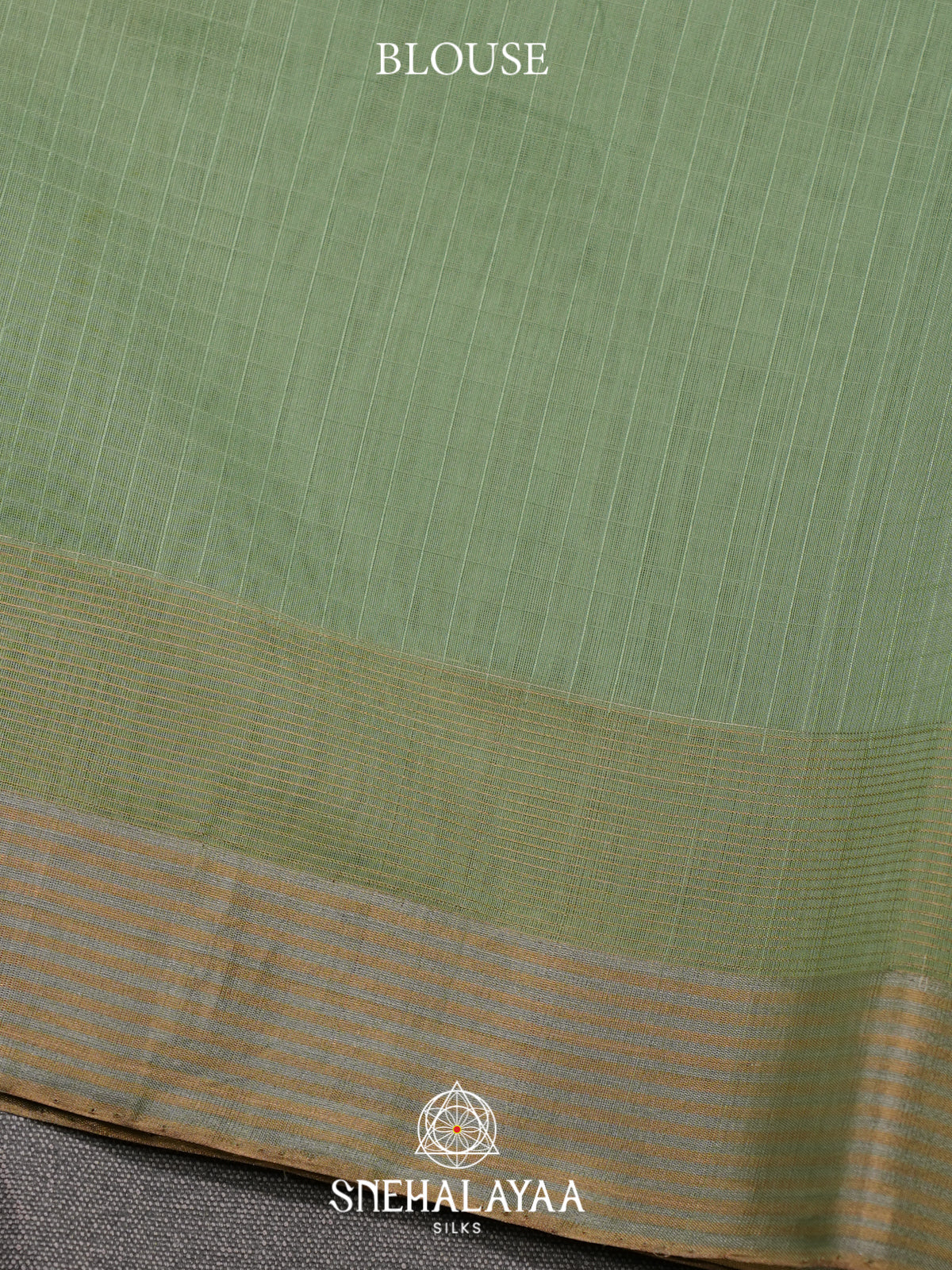 Sage Green Kora Silk Cotton Saree