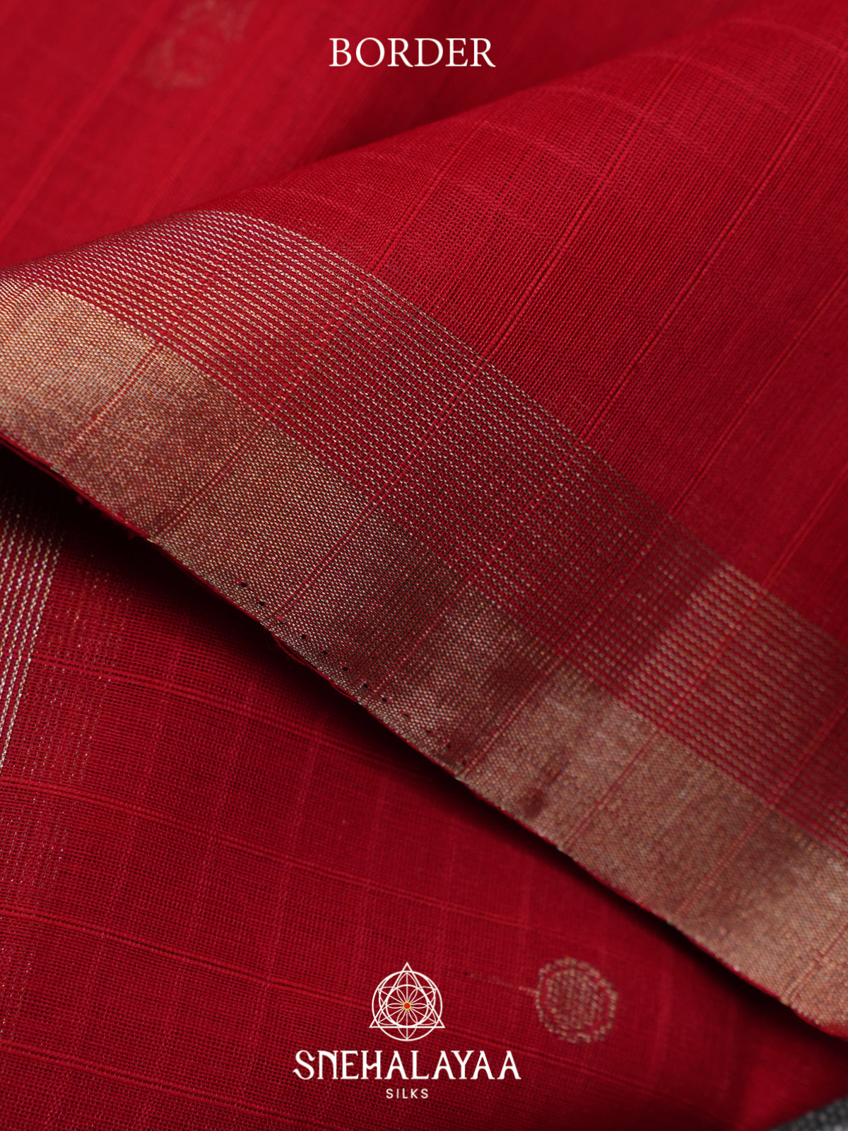 Red Kora Silk Cotton Saree