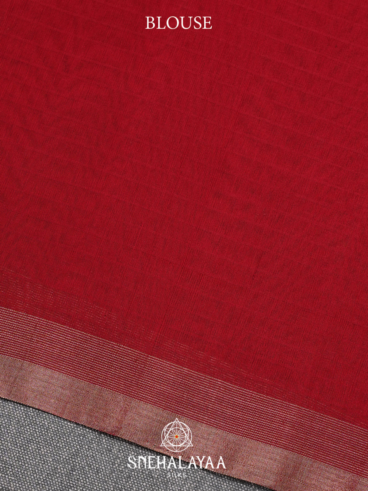 Red Kora Silk Cotton Saree