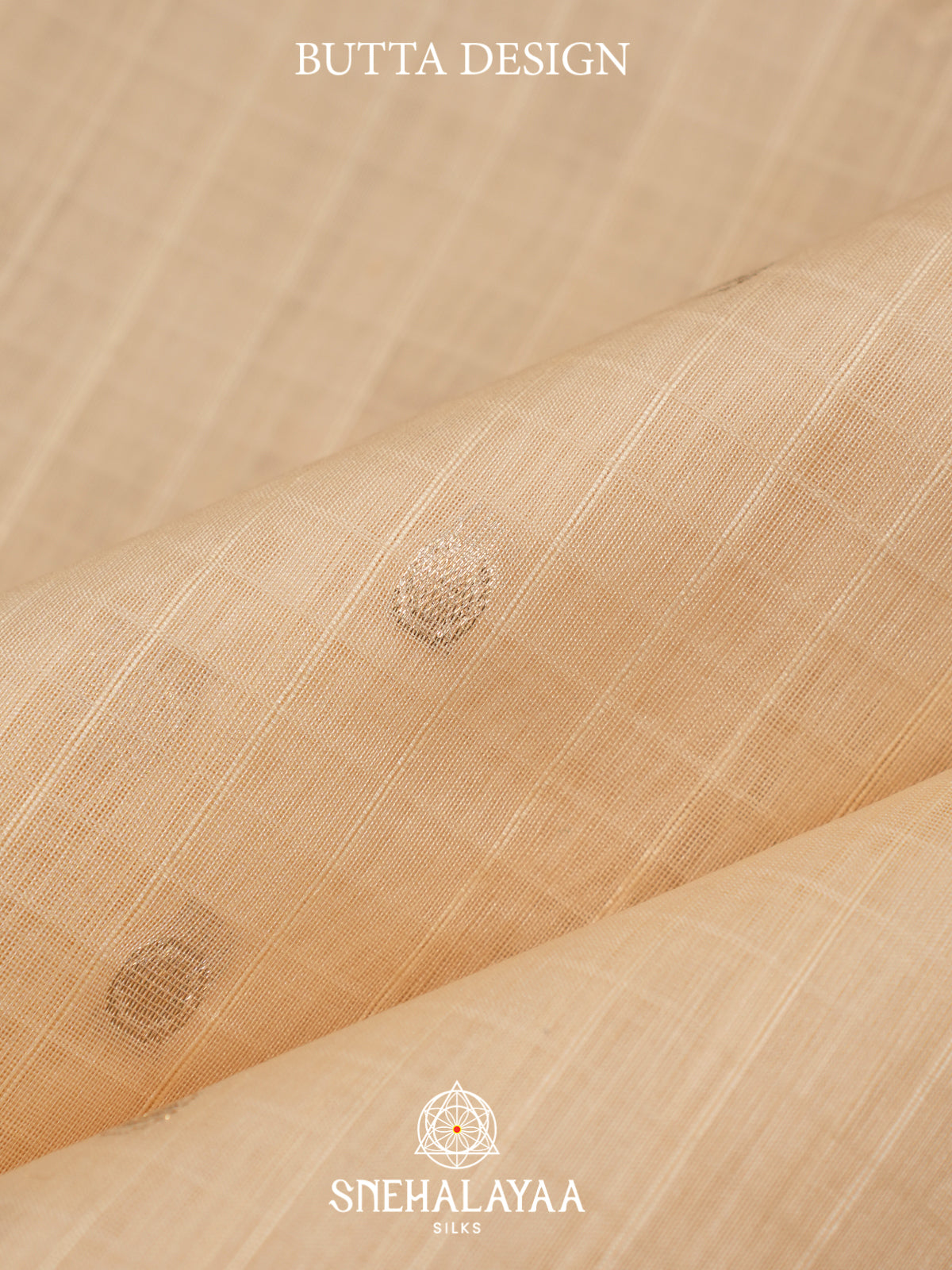 Cream Kora Silk Cotton Saree