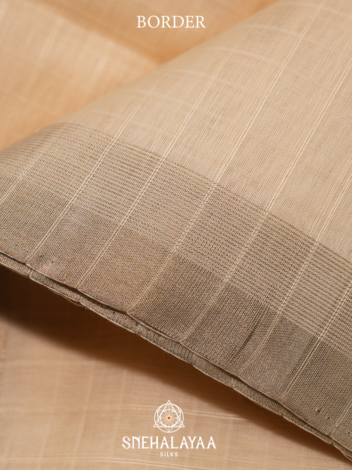 Cream Kora Silk Cotton Saree