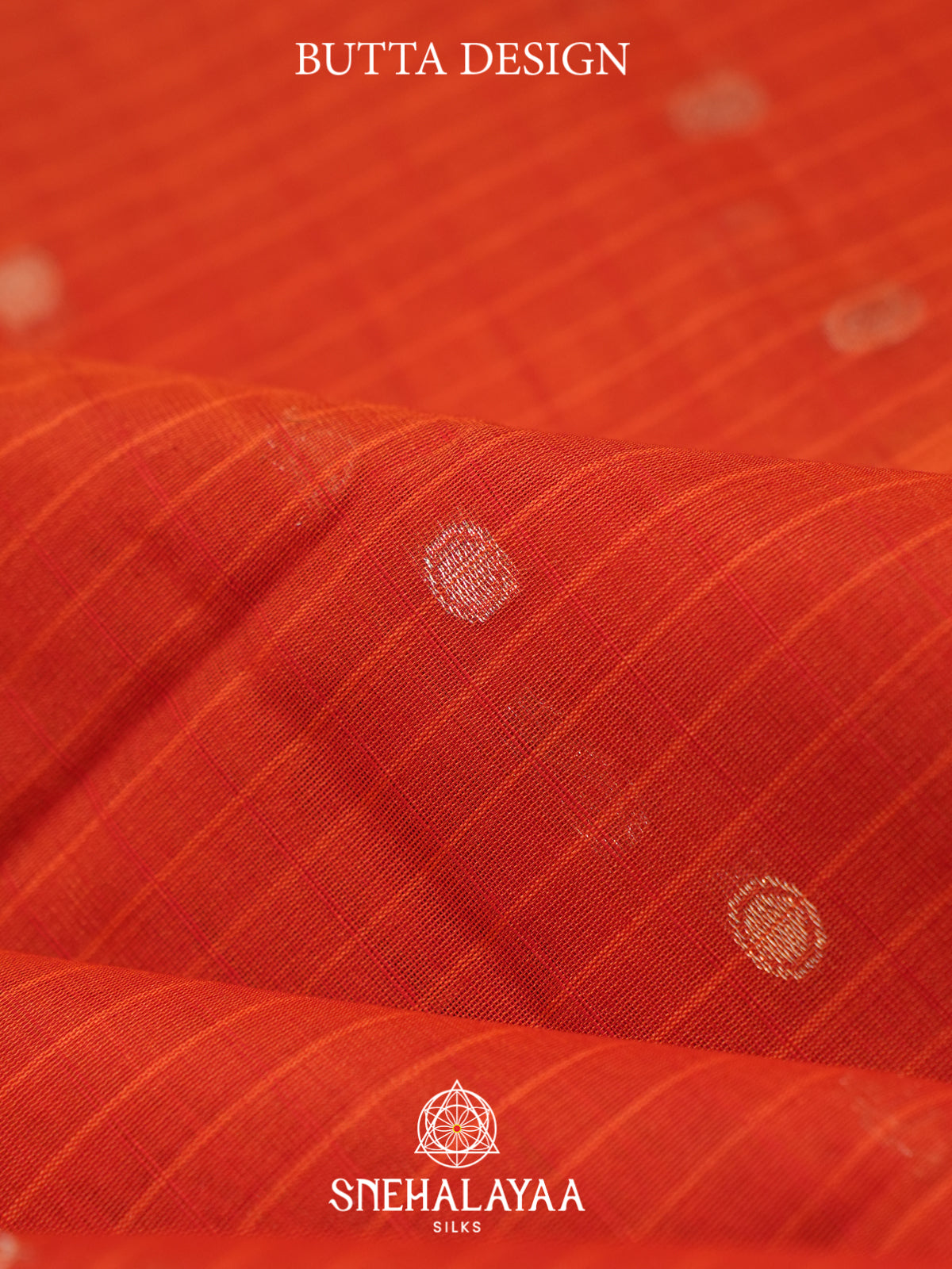 Orange Kora Silk Cotton Saree