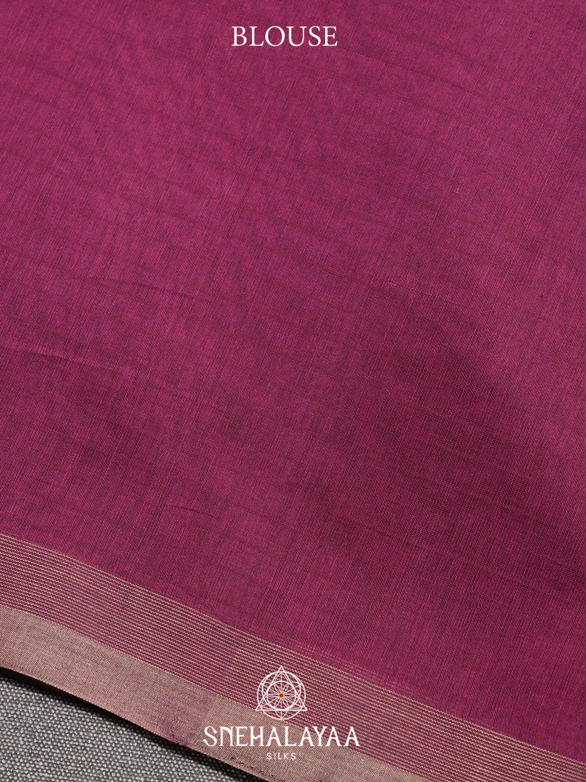 Magenta Kora Silk Cotton Saree